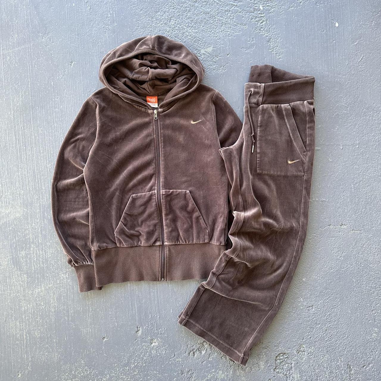 womens brown nike tracksuit