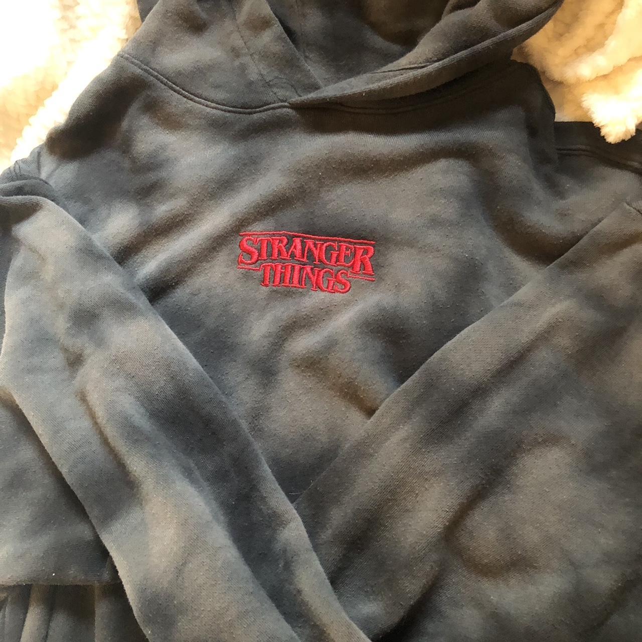 Stranger things hoodie on sale grey