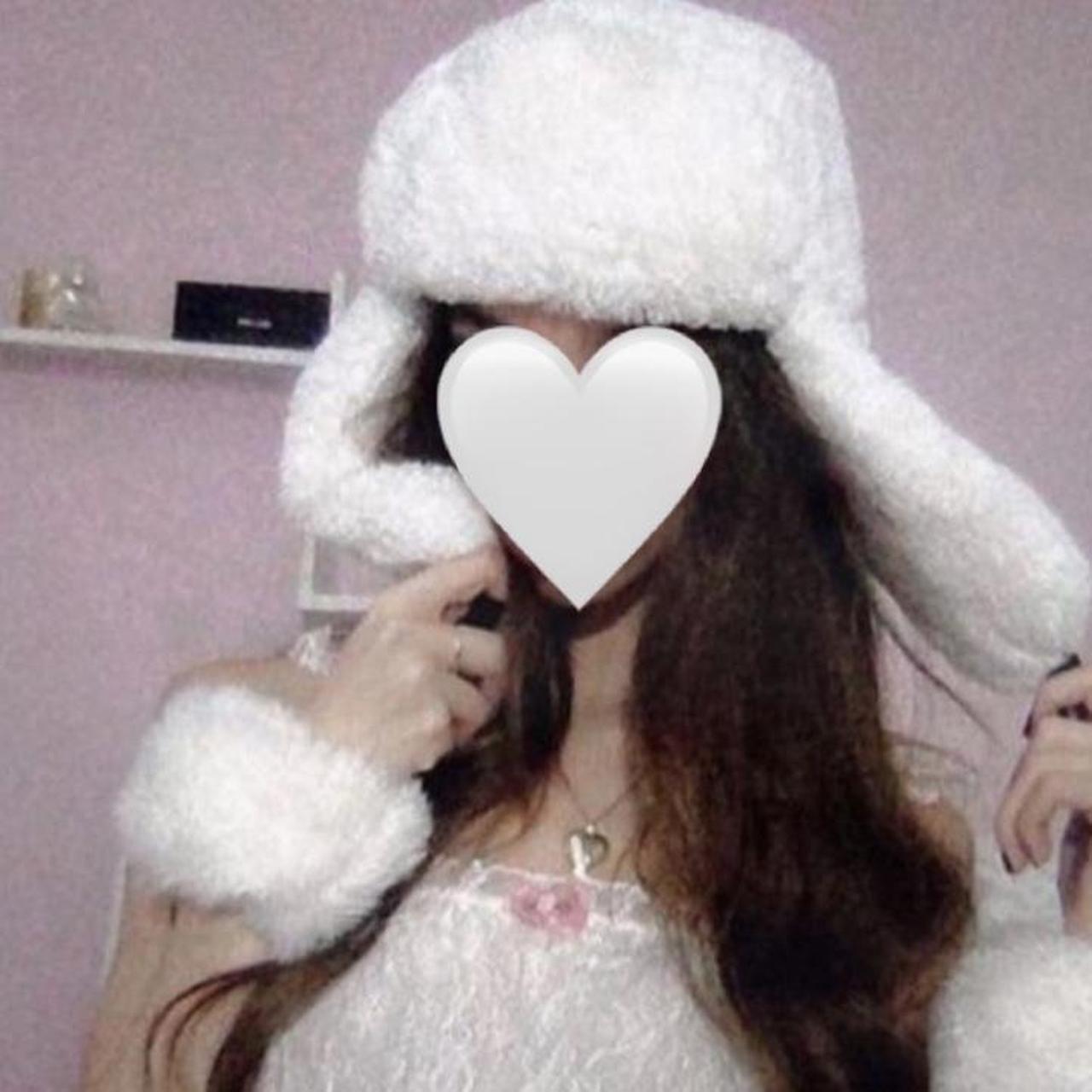 White Fur Hat Depop   P0 