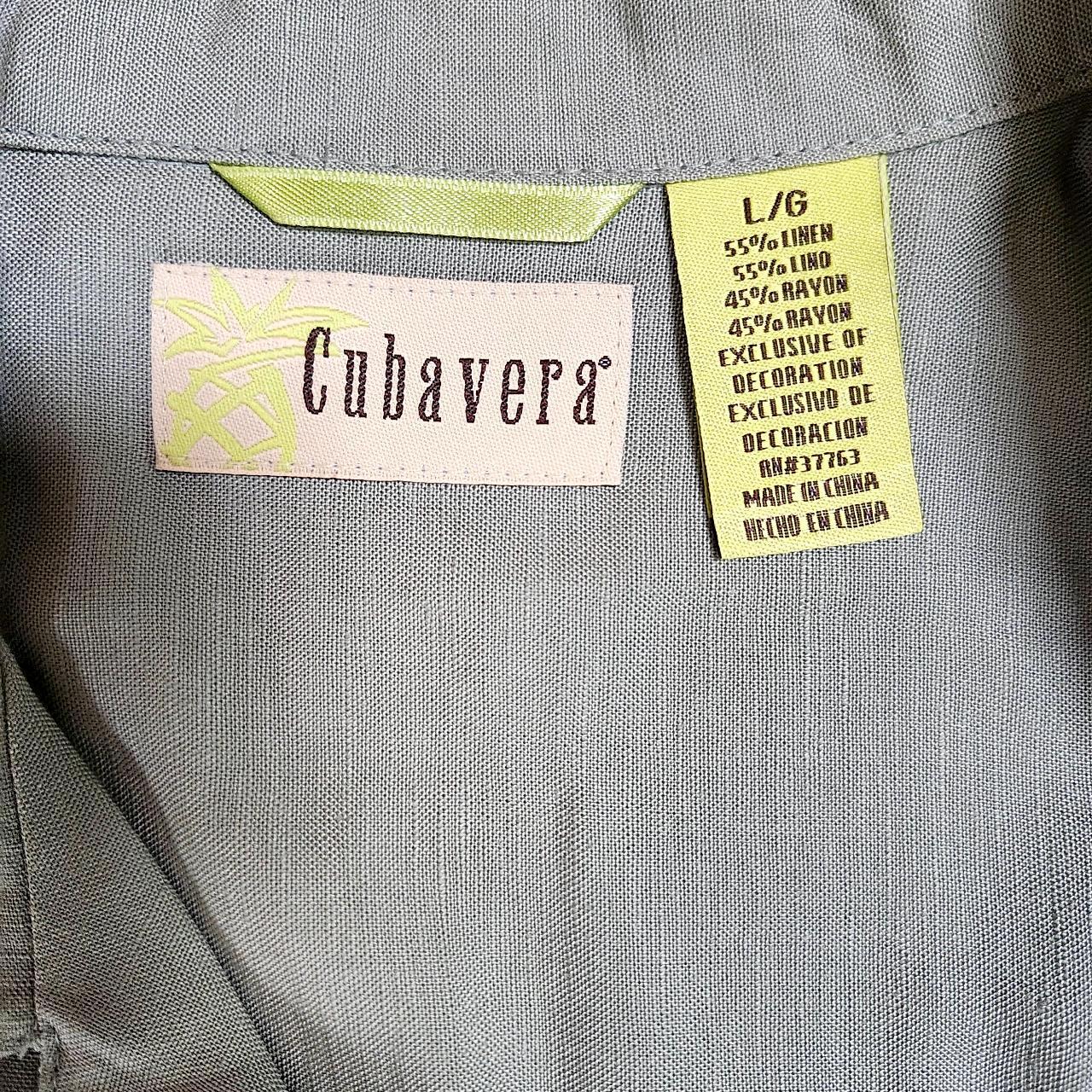 Cubavera Summer Vacation Shirt, size L. Linen-blend... - Depop