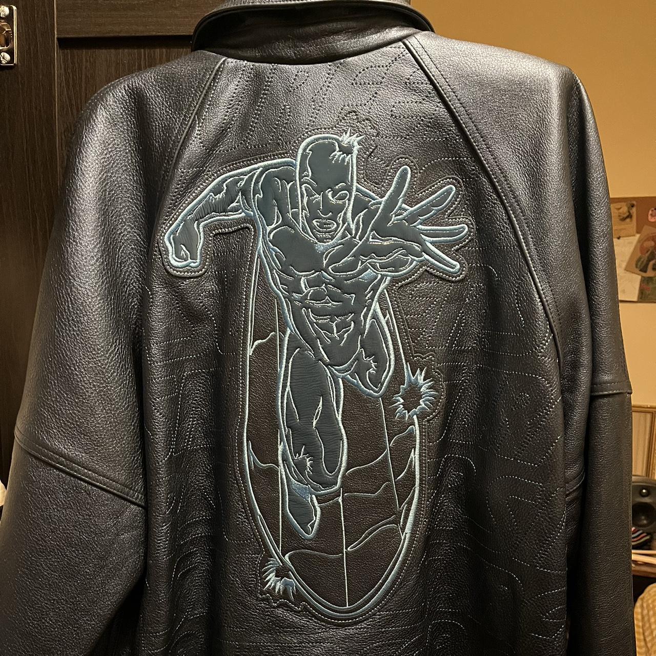 Supreme Marvel Silver Surfer Leather Varsity Jacket | Depop Supreme Marvel Silver Surfer Leather Varsity Jacket | Depop