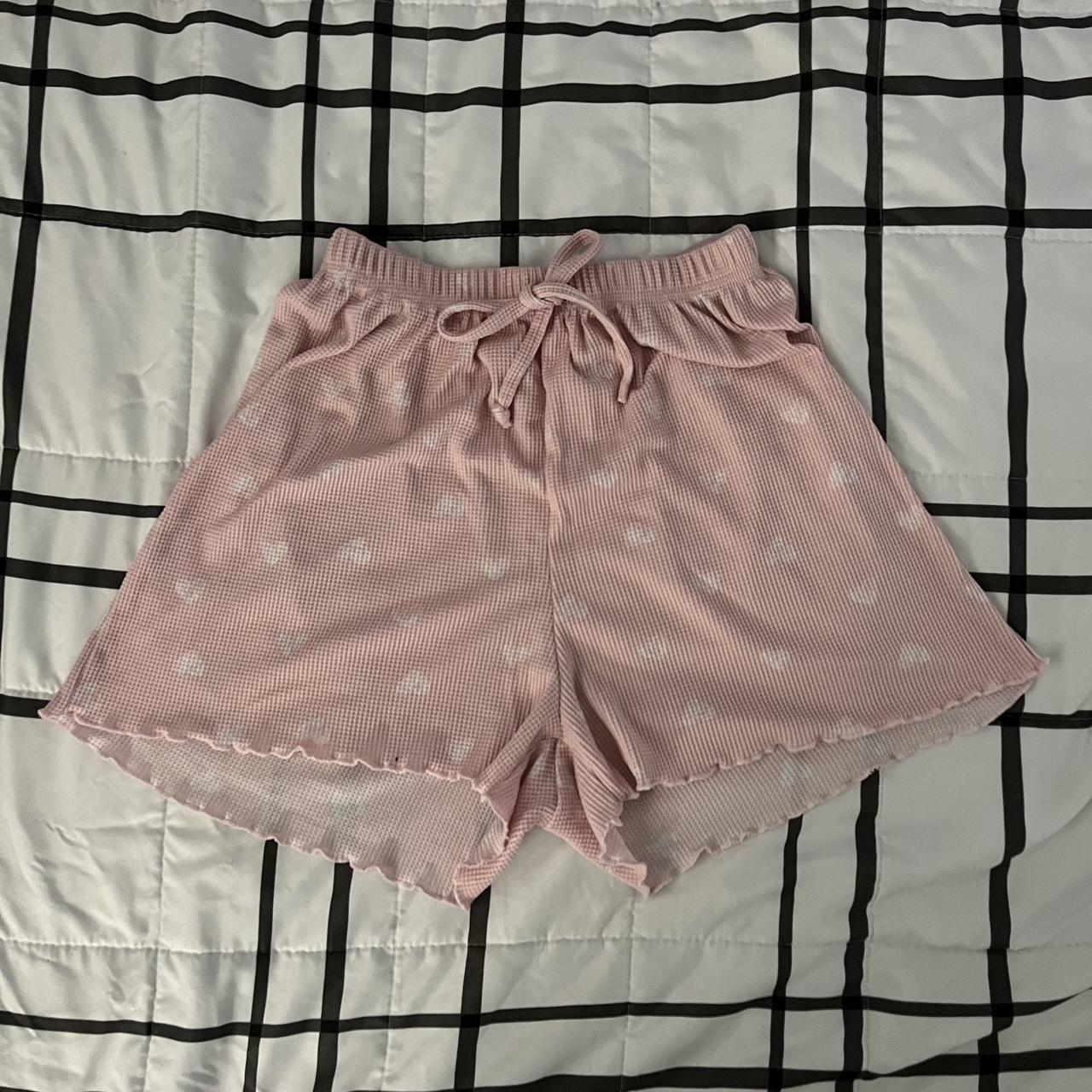 five below pink heart lounge set top and bottom are... - Depop