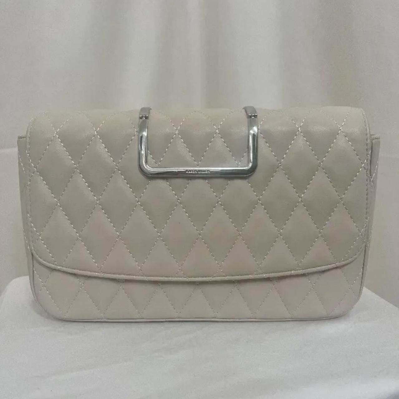 Metallic Calfskin Karen Millen Silver Bag KAREN MILLEN Metallic