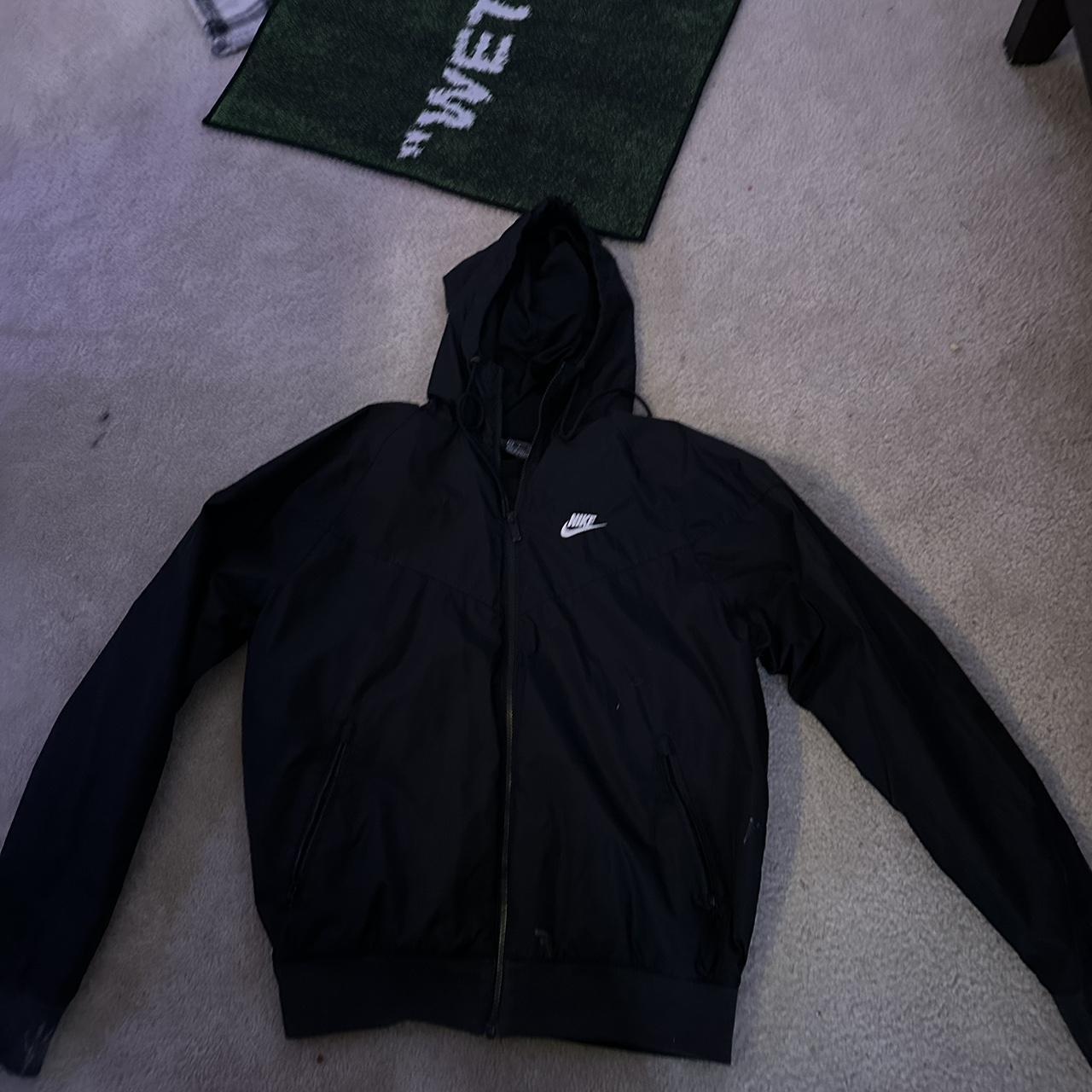 mens nike windbreaker black