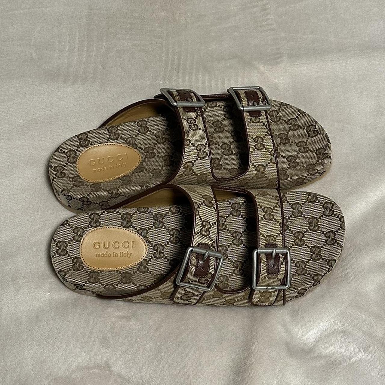 Web Stripe Gucci Sideline Slides Buy Gucci GG Canvas Slide Sandal