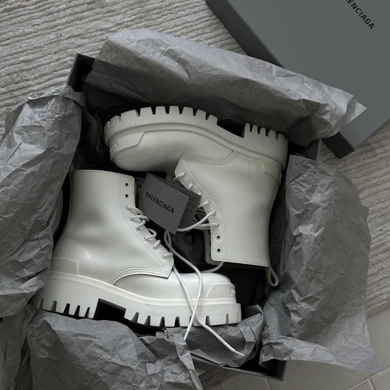 Authentic 100 Balenciaga white women ankle