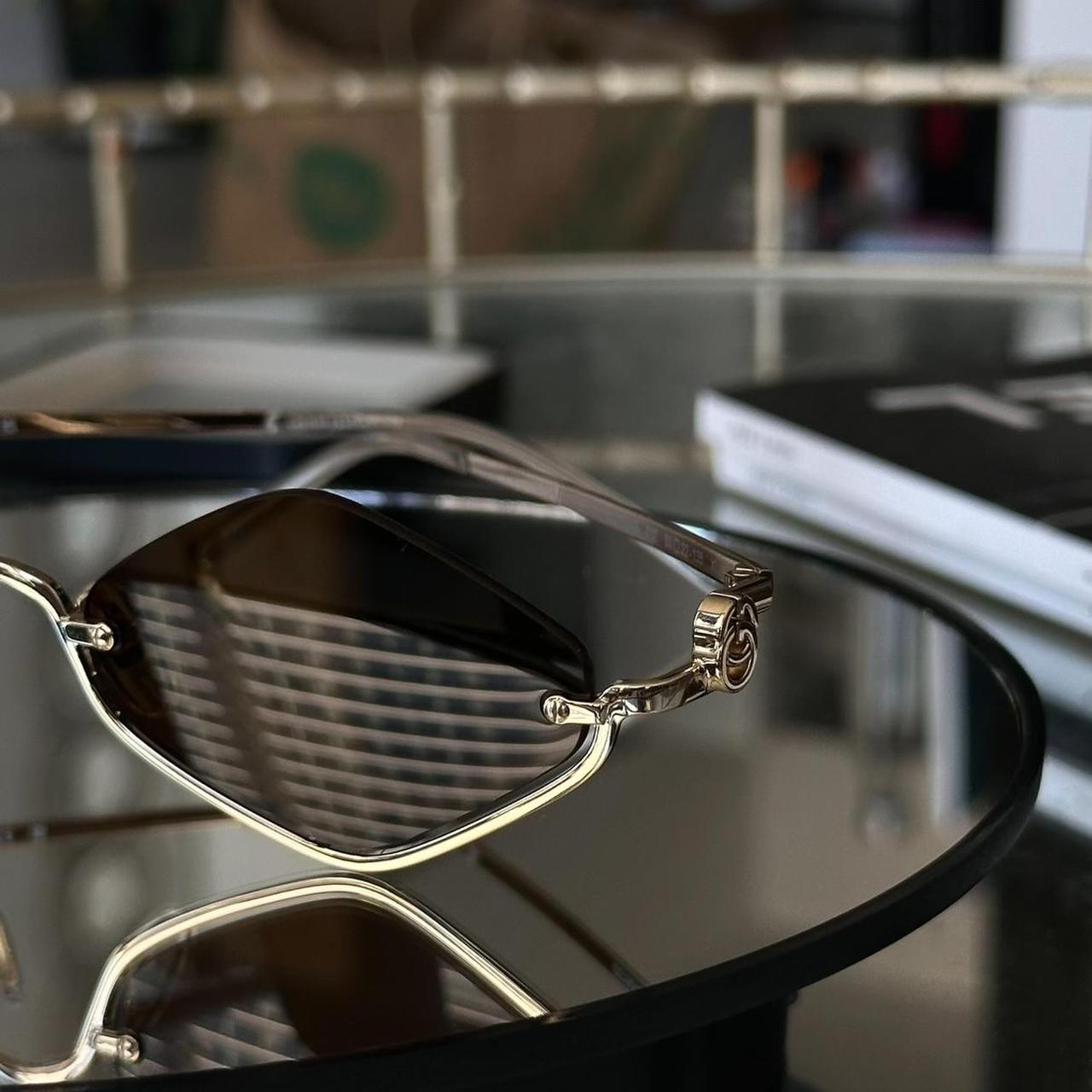 GUCCI カシミア　キャミソール $1305 GUCCI Black Gold Hollywood Forever Crystal GG0431S
