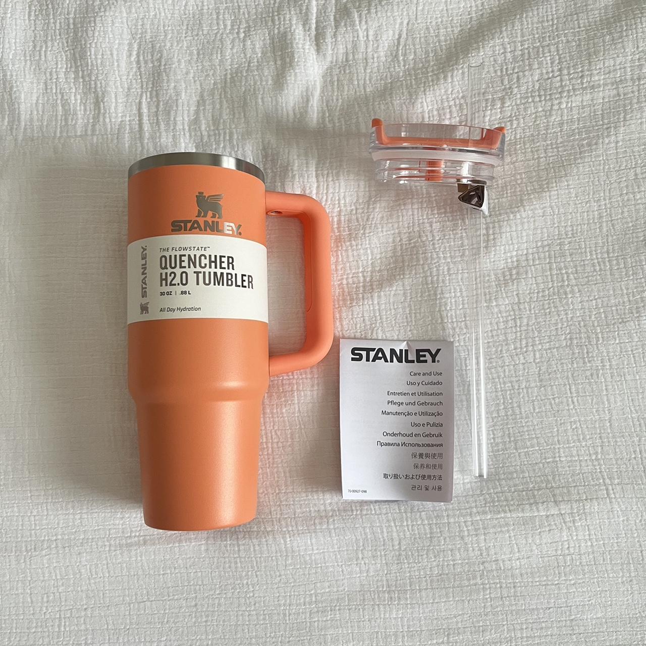 Brand new orange/coral Stanley cup 40 oz - Depop