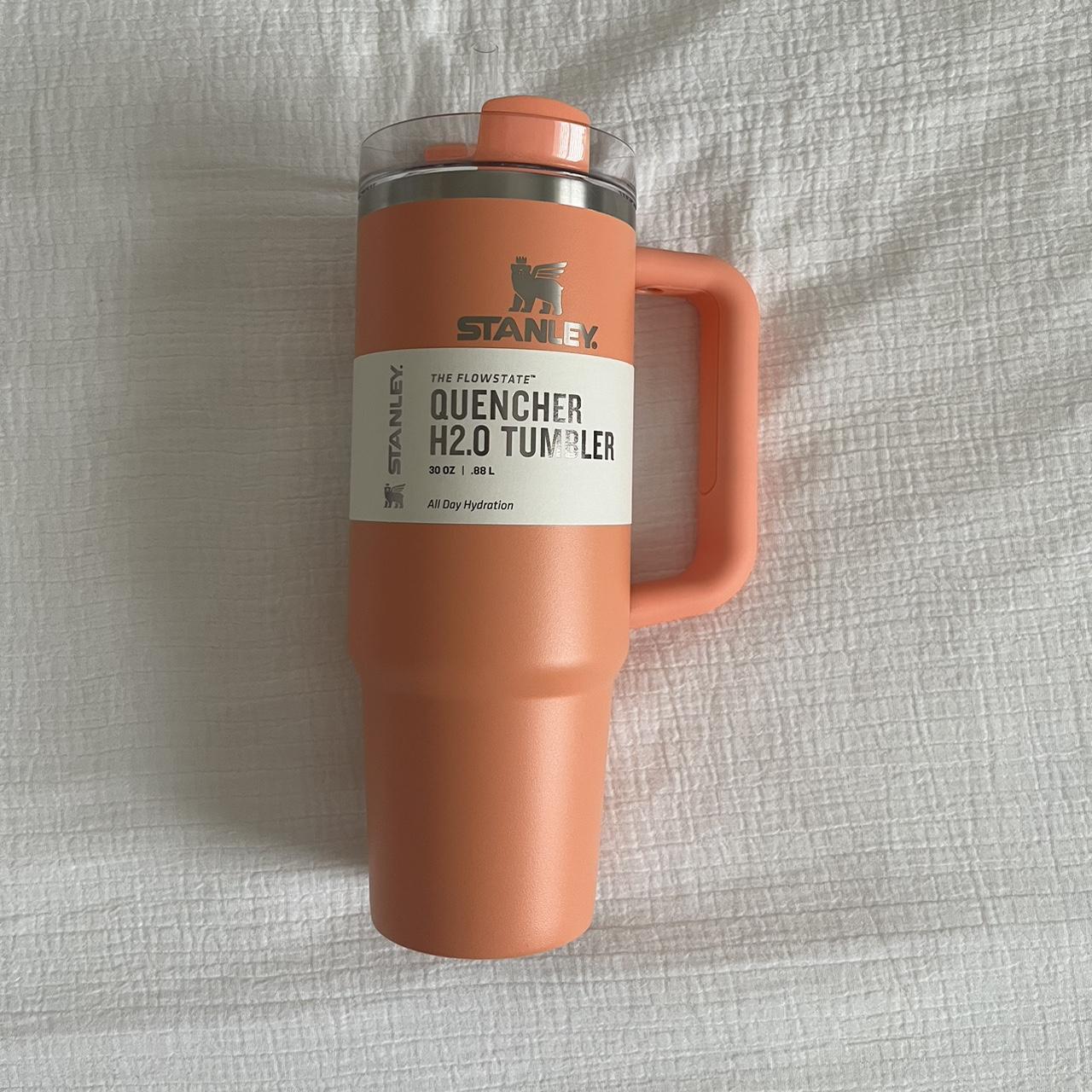 Brand new orange/coral Stanley cup 40 oz - Depop