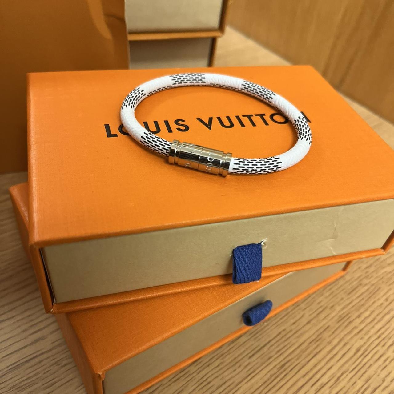 Louis Vuitton Keep It Bracelet (Damier Azur)