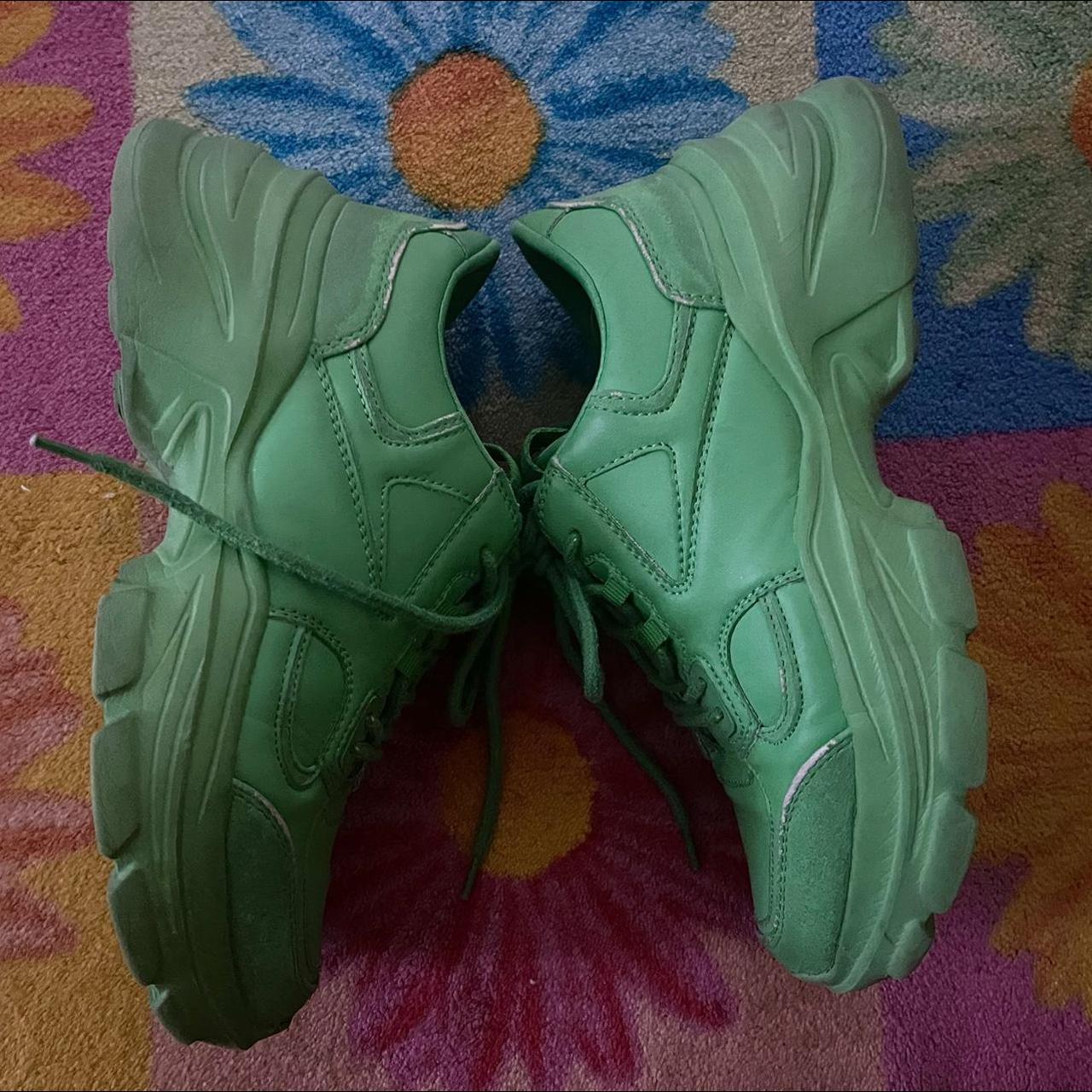 neon green shoes zara