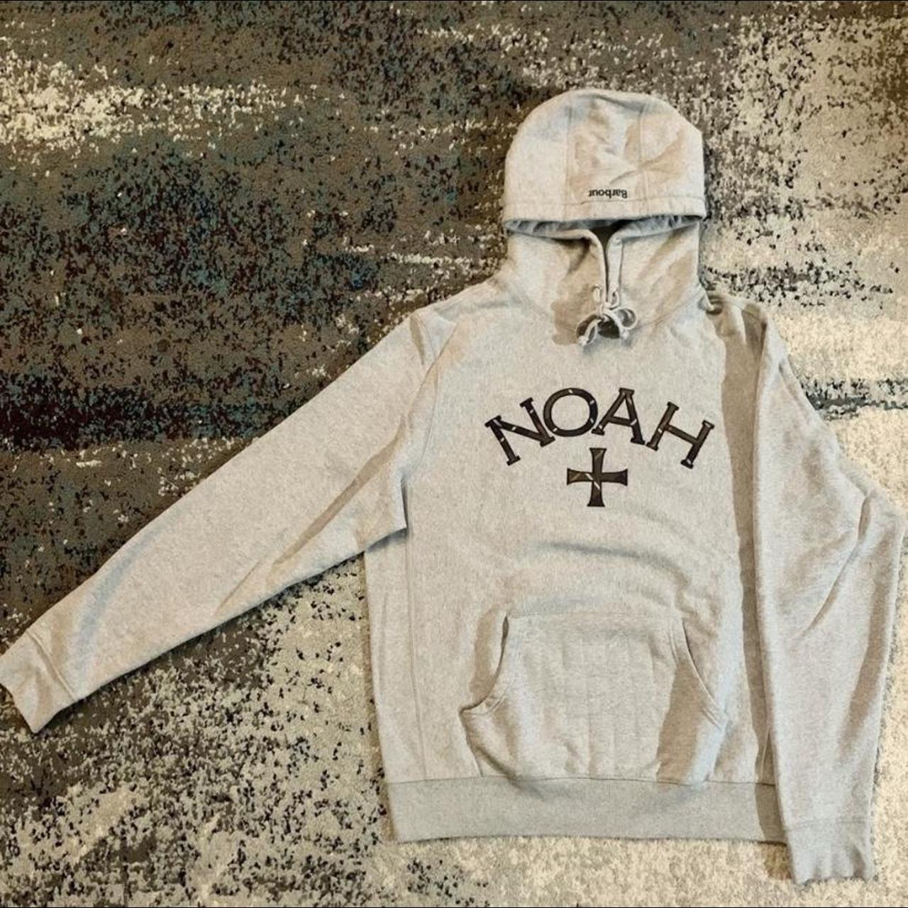 Barbour x Noah Ny - Core Logo Hoodie Grey... - Depop