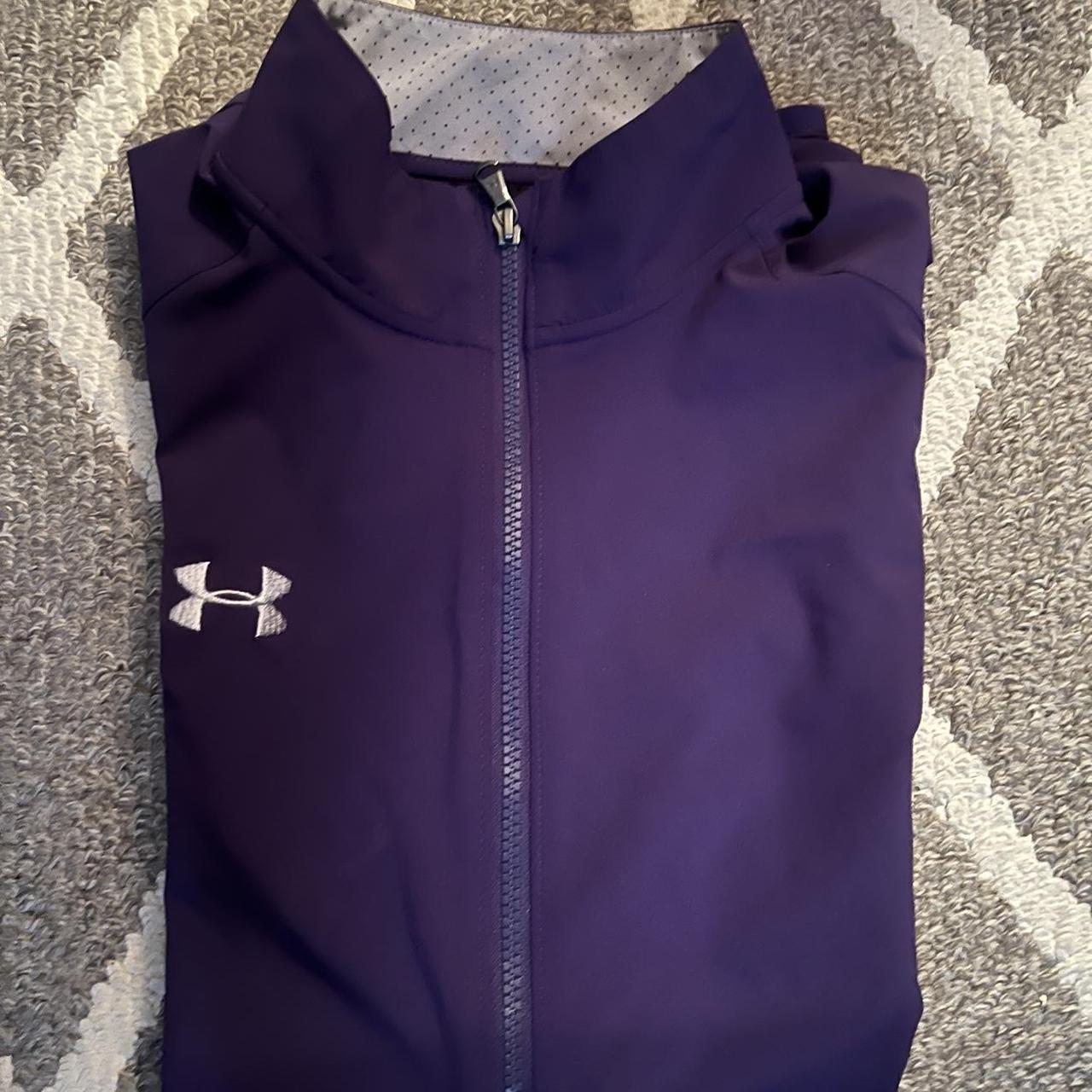 Under armour online jackets purple men