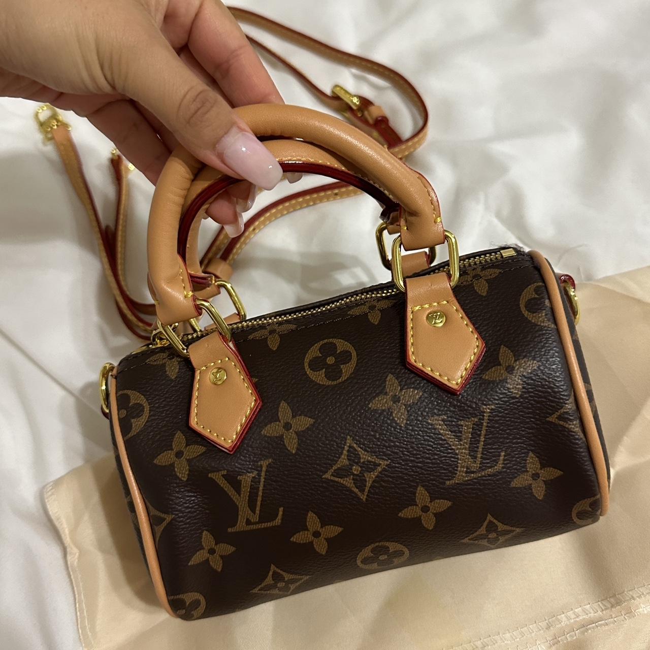 louis vuitton nano speedy mini bag crossbody - Depop