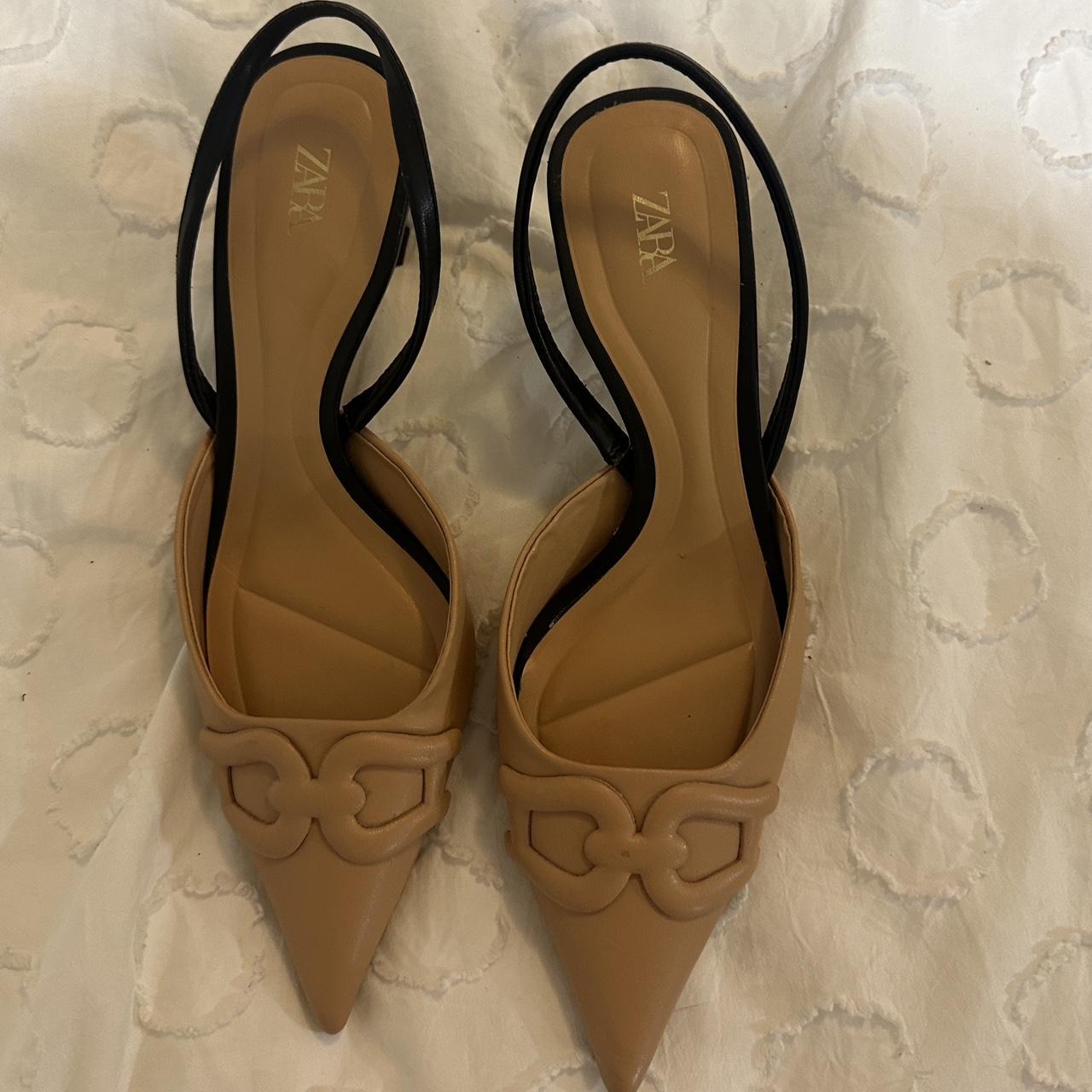 slingback kitten heels zara