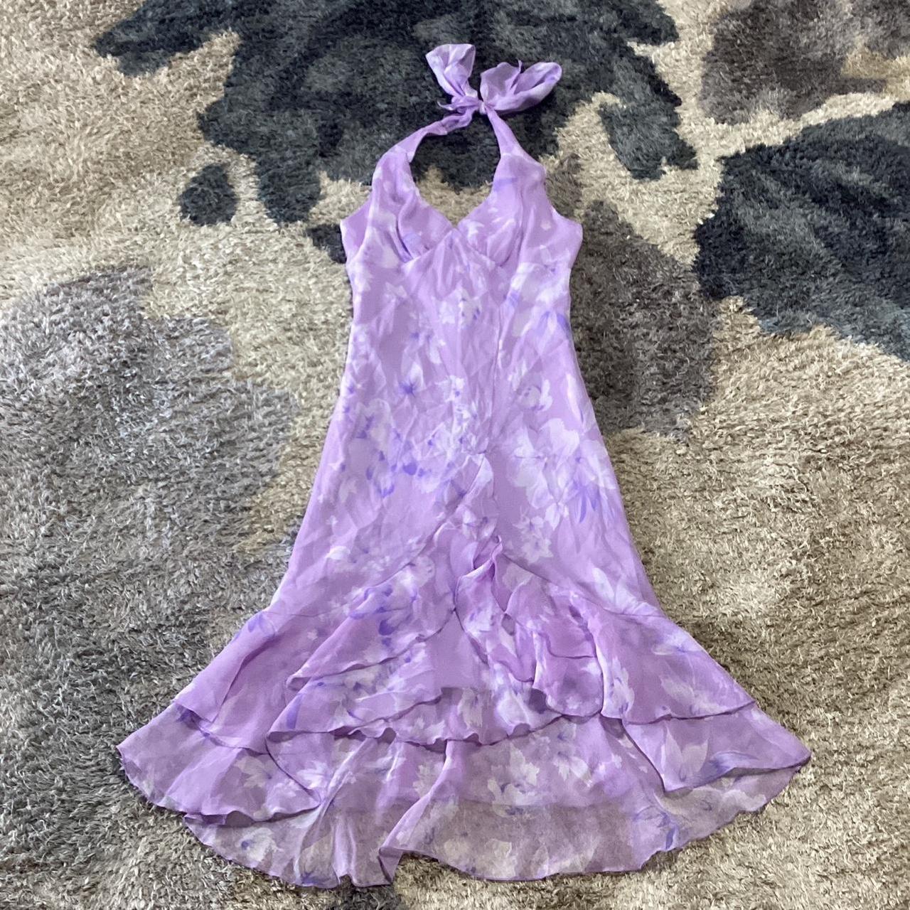 Light purple chiffon dress .Great condition .Fairy... - Depop