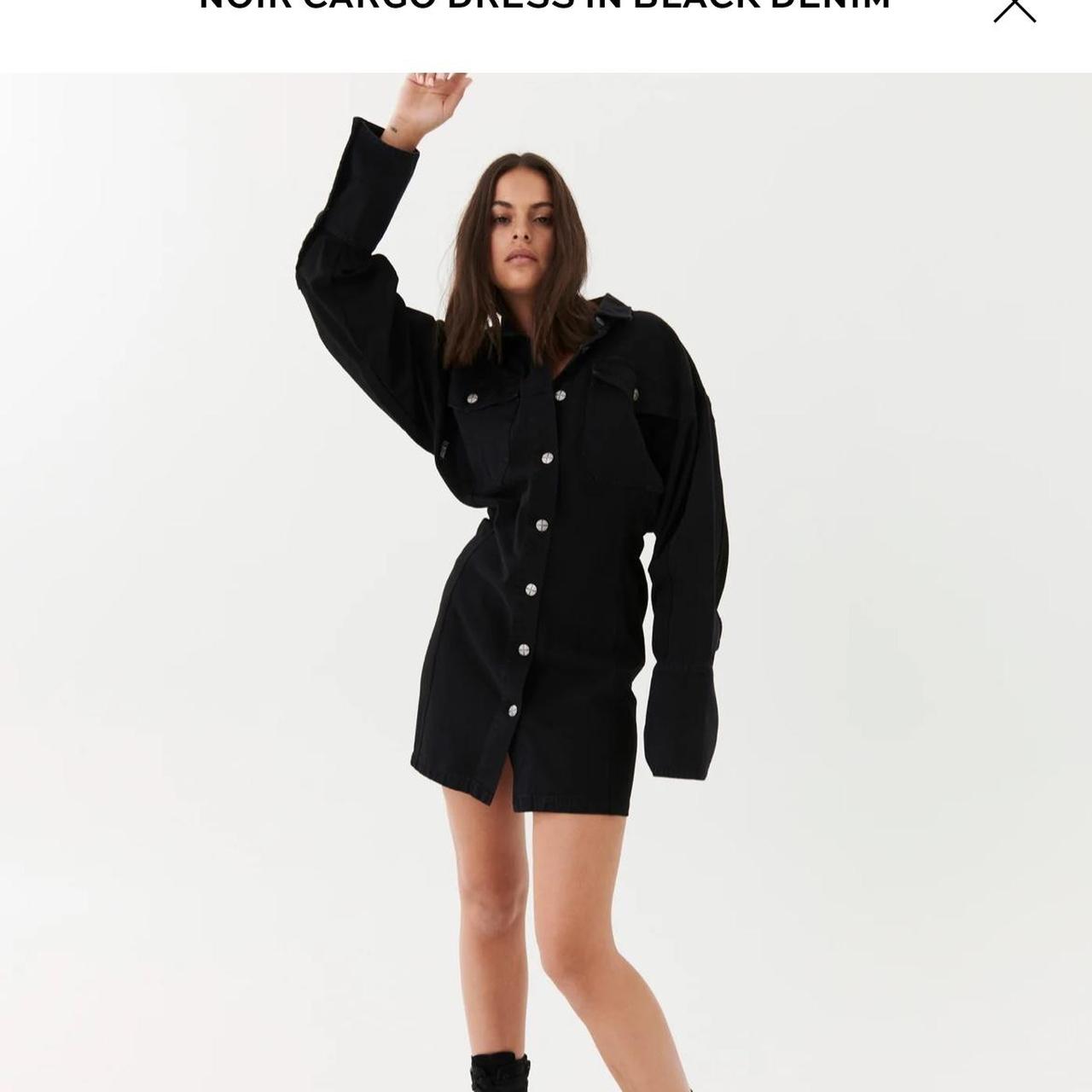 Missguided Black Distressed Hem Extreme Oversized Denim Shirt Dress |  Missguided | ShopLook