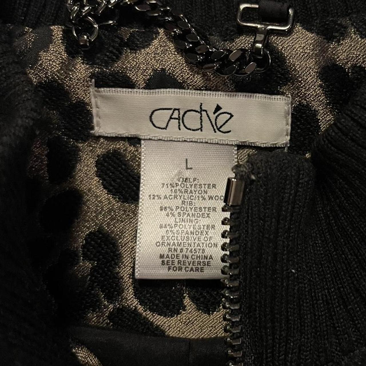 Cache Women's Jacket - Multi/Black - L – Cache Le… - image 3