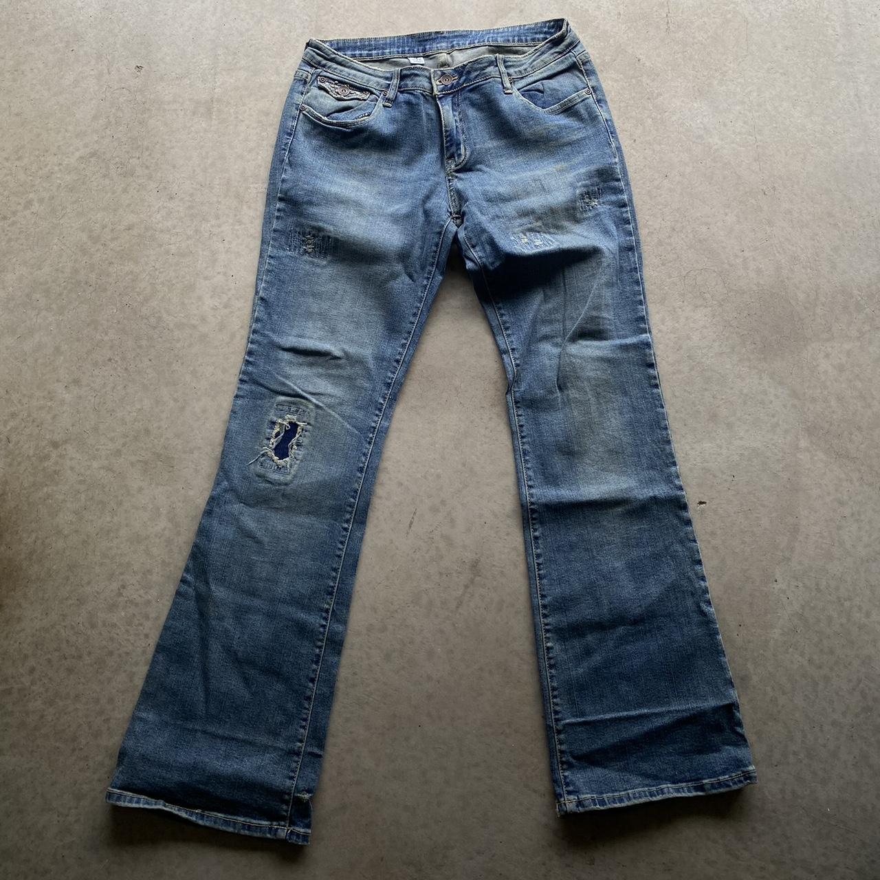 Y2K Flared Jeans Sz 13 - Depop