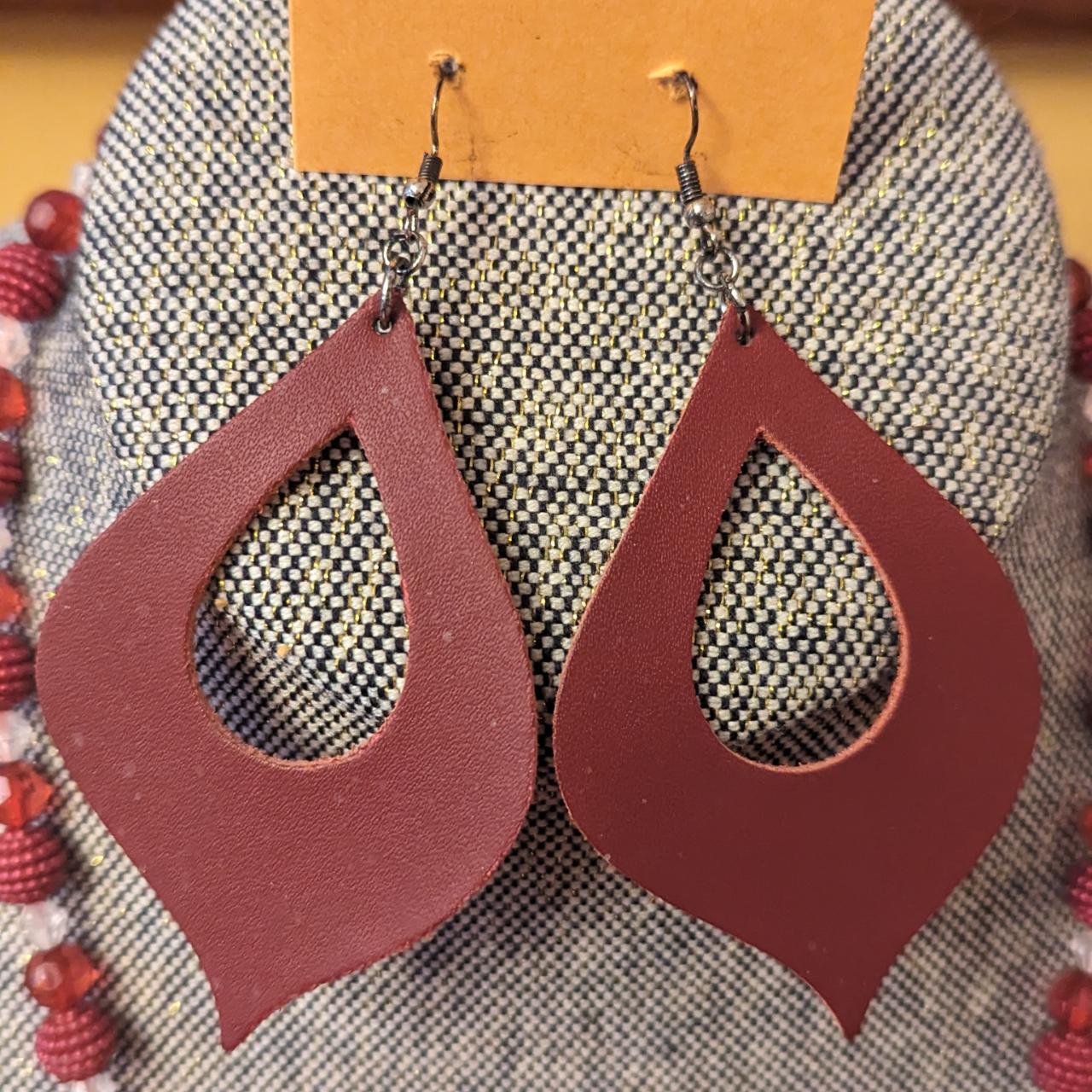 Plunder Design Jewelry Set Burgundy in color,... - Depop