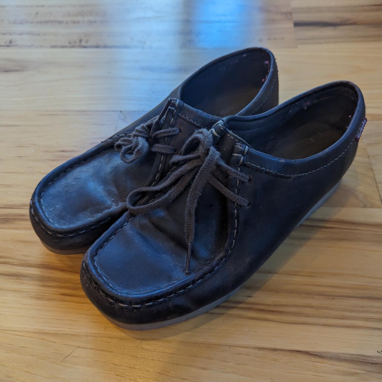 Womens size 8 clarks originals gum rubber soles,... - Depop