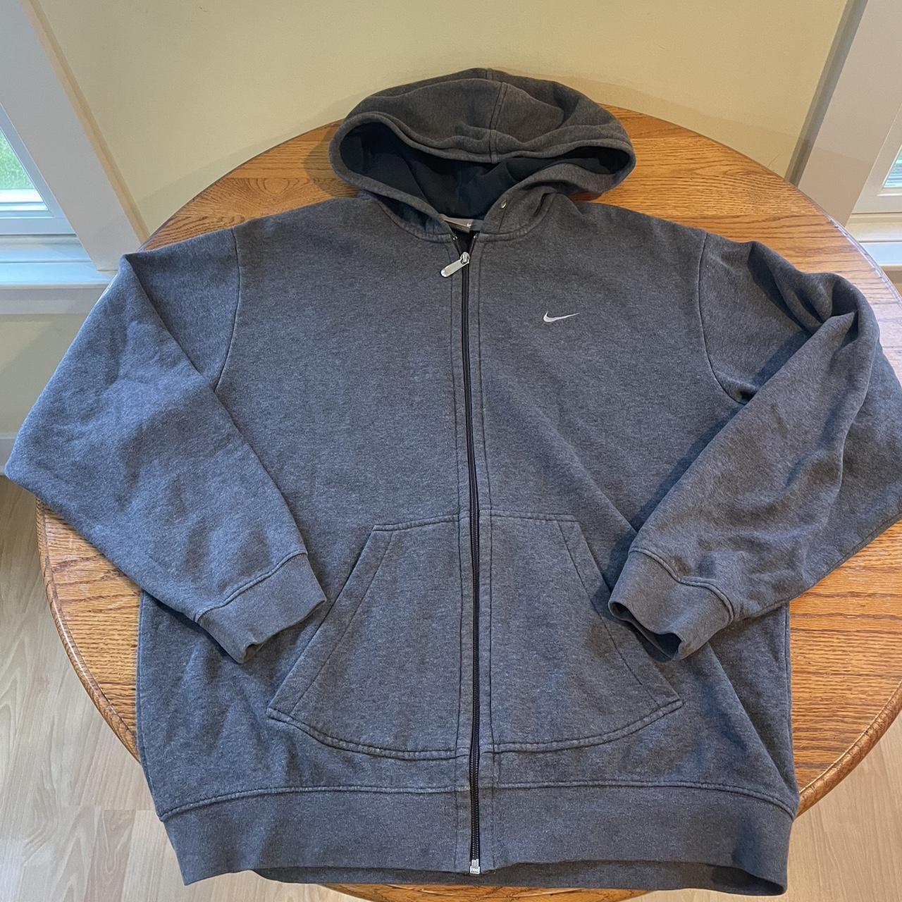 mens grey nike zip up