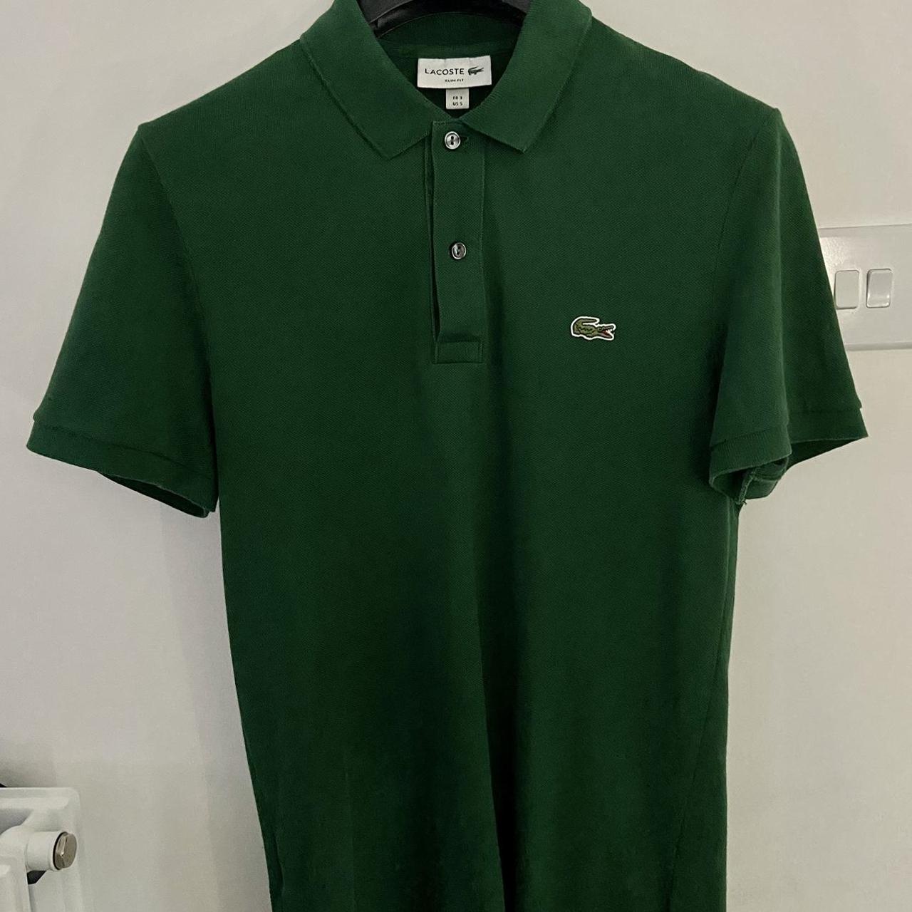 Lacoste men’s green polo shirt uk size