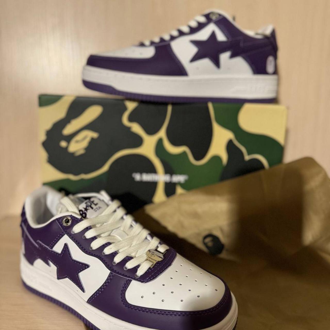 Bathing Ape Bapesta Bapesta Purple Bape Sta A Bathing Ape Purple