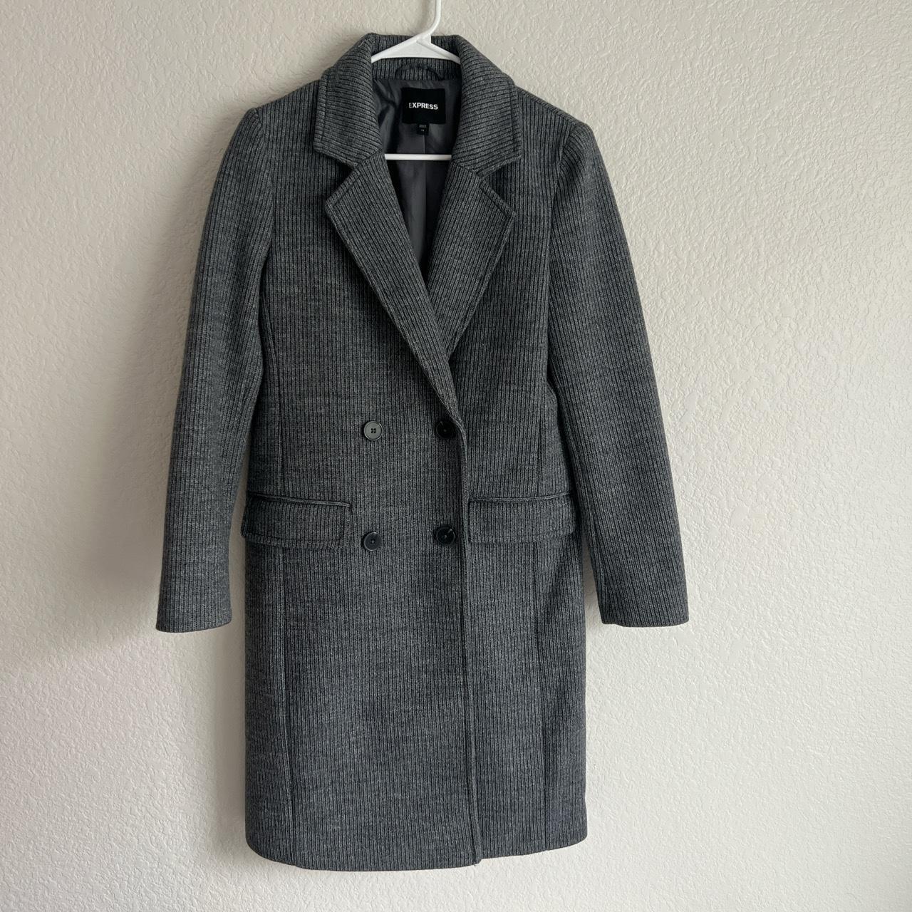 Express grey outlet coat