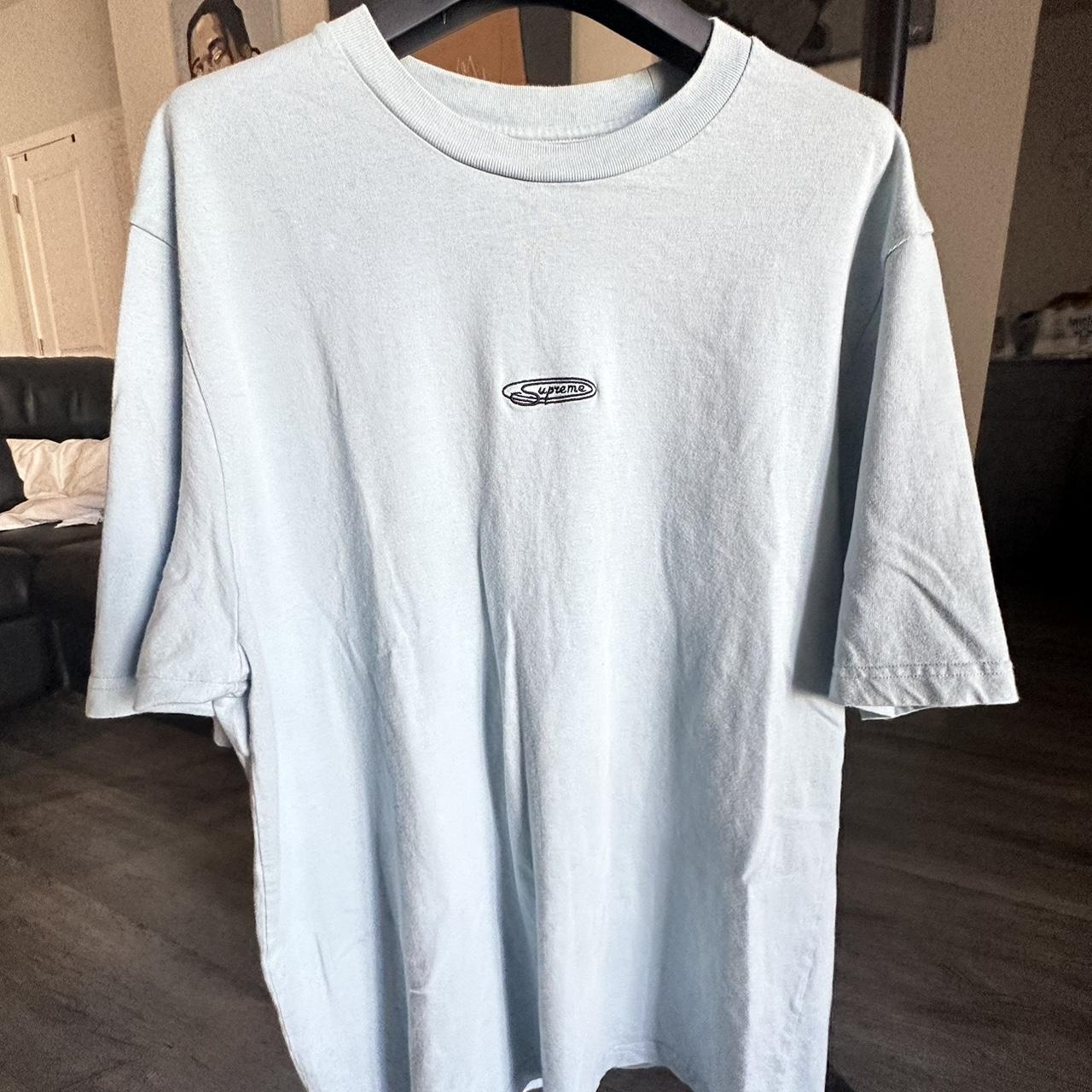 Baby Blue supreme Tshirt - Depop