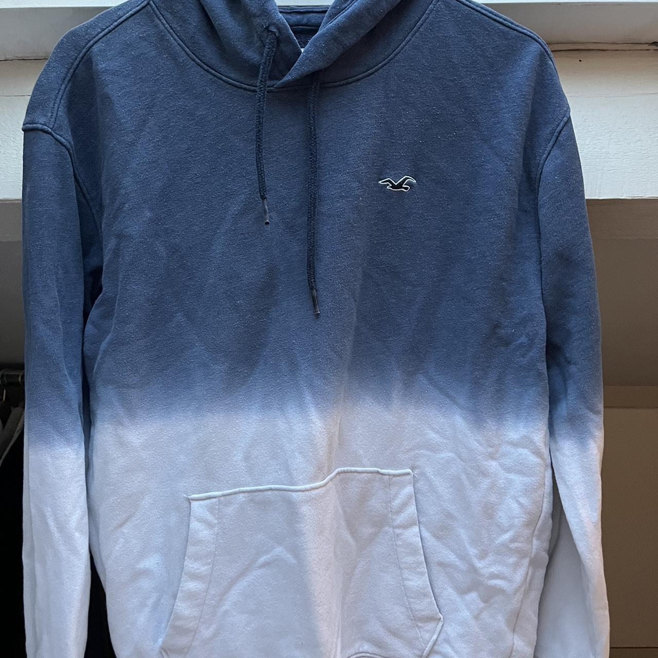 Blue and store white hollister hoodie