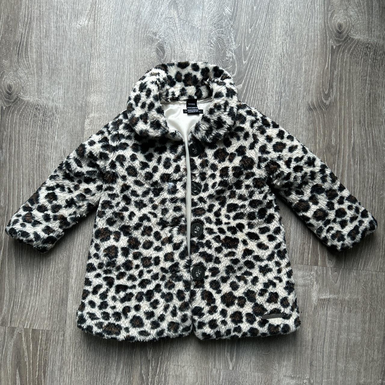 Calvin klein leopard coat best sale