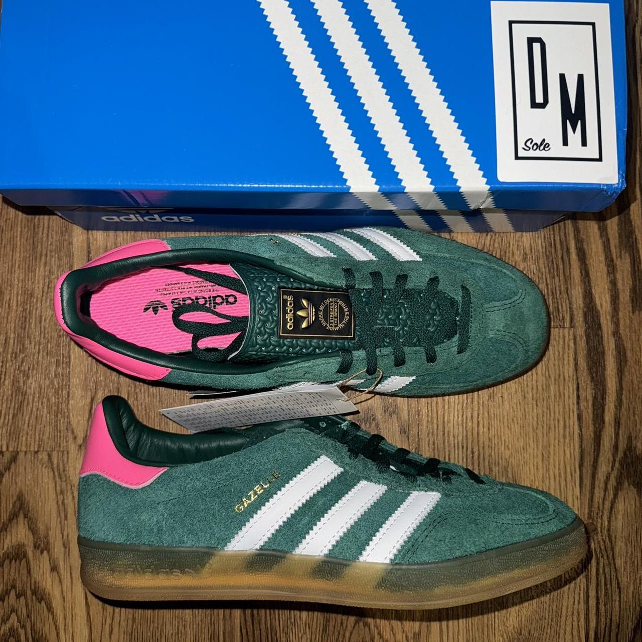 UK-5- -Adidas Gazelle Indoor Lucid Pink 💐🎄 - ⭐️⭐️⭐️⭐️⭐️ -... - Depop