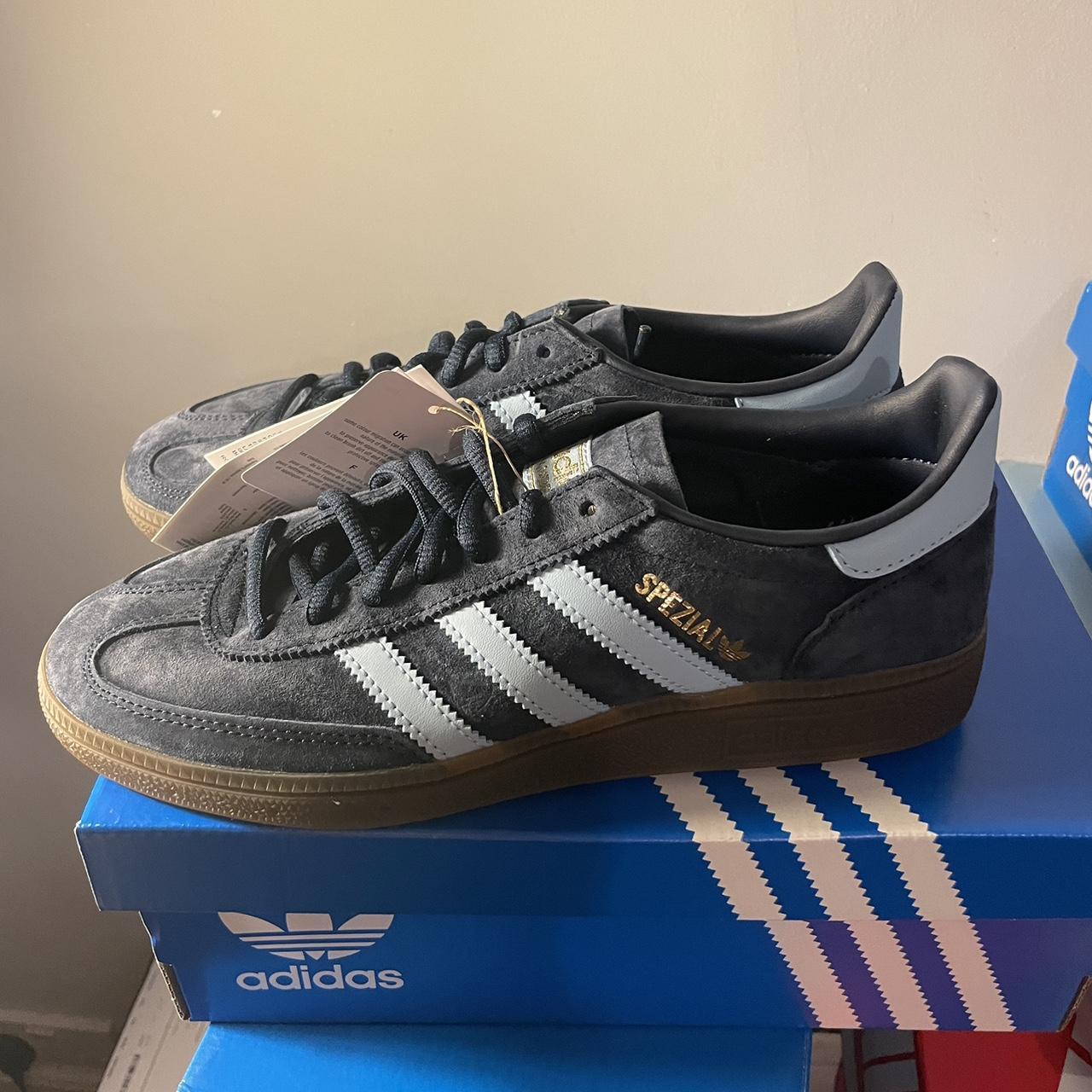 Adidas Spezial navy blue gum. Brand new In all... - Depop