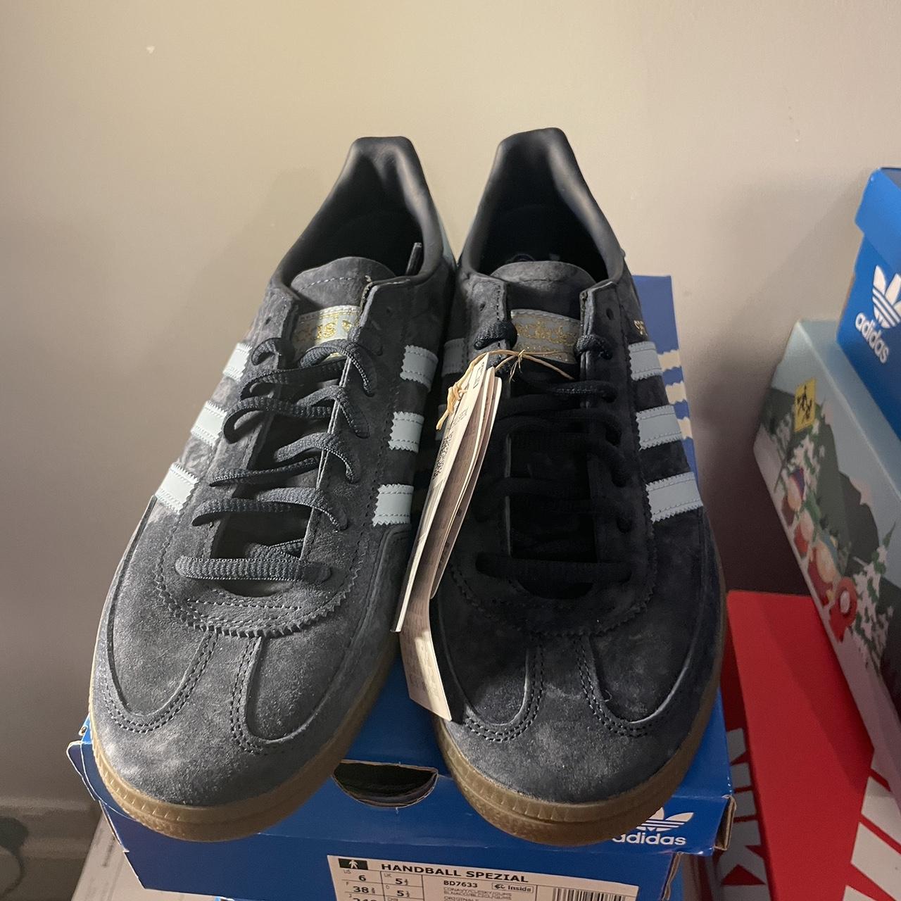 Adidas Spezial navy blue gum. Brand new In all... - Depop