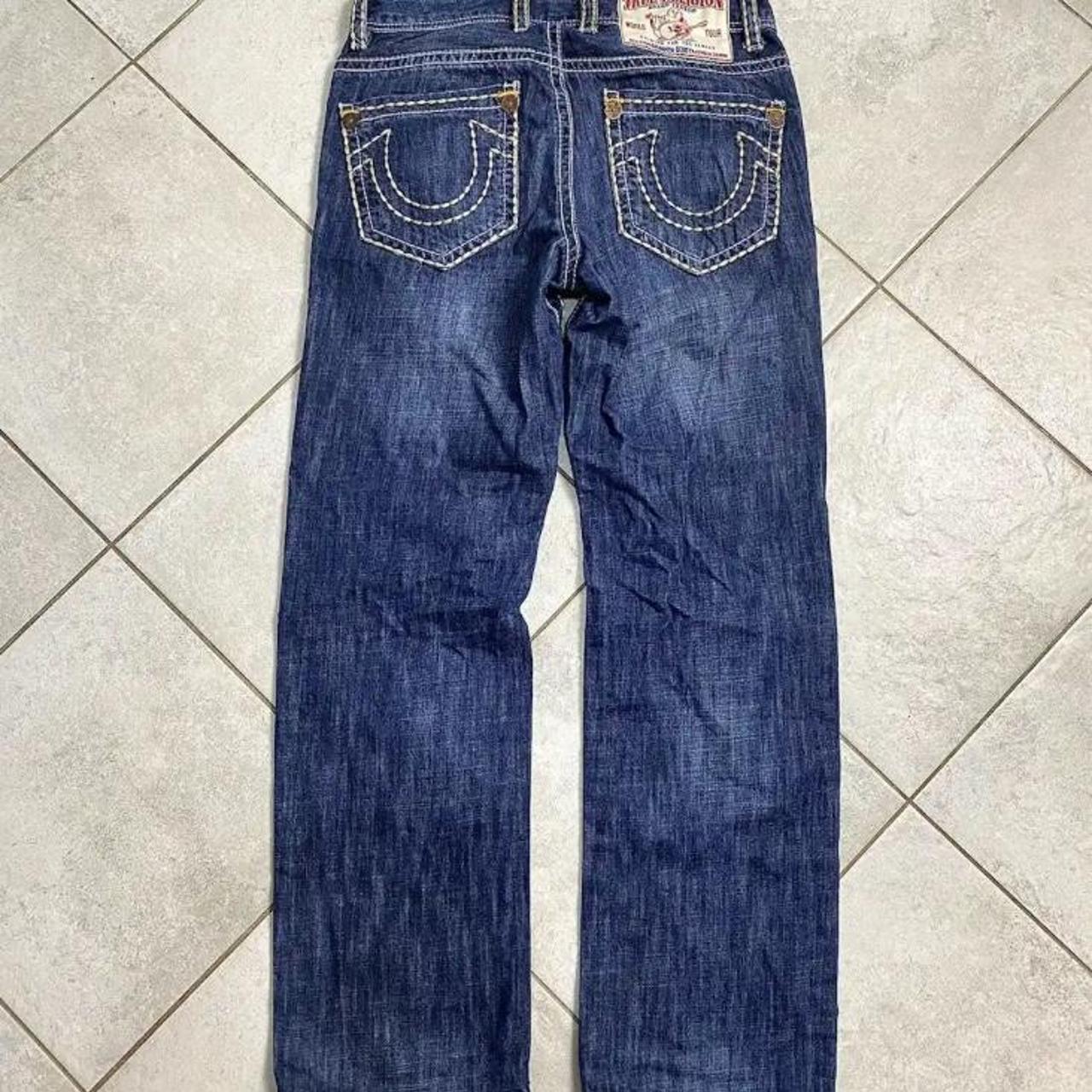 Rare True Religion 32 Drip Y2K Denim Pants Travis Vibe - Depop