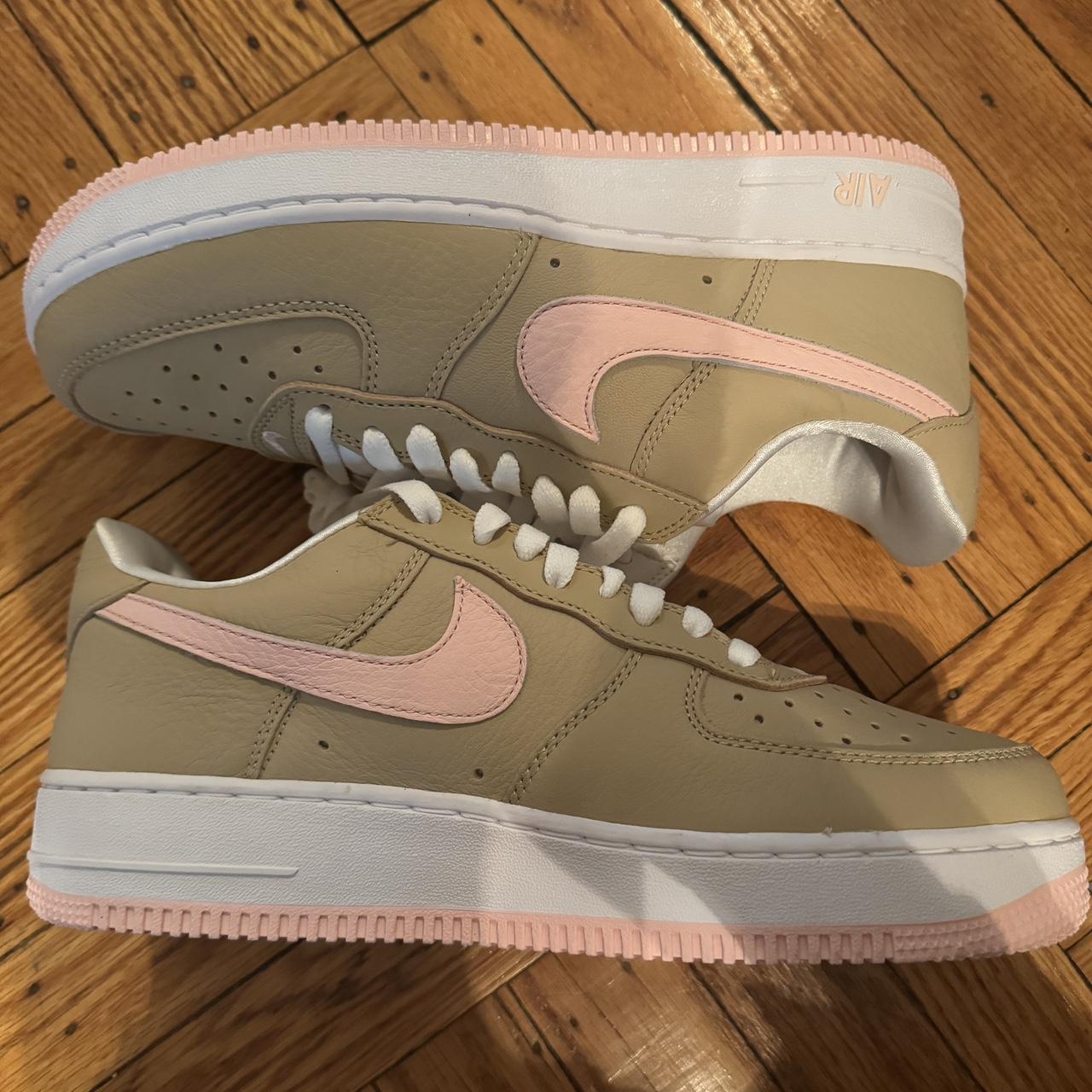 Linen Pink And Tan Air Force Nike Air Force Linen Brand New UK