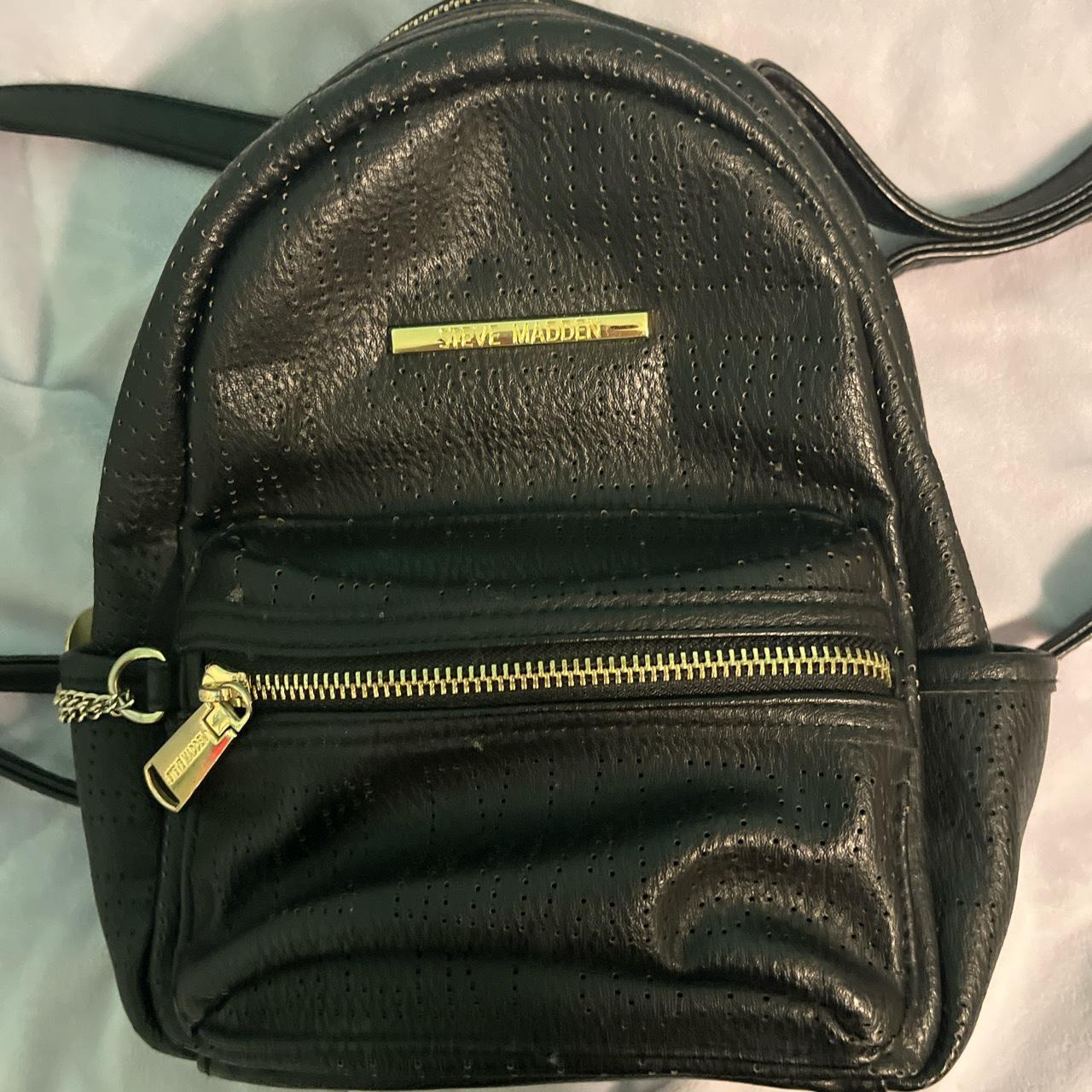 Black Mini Steve Madden Backpack - Depop