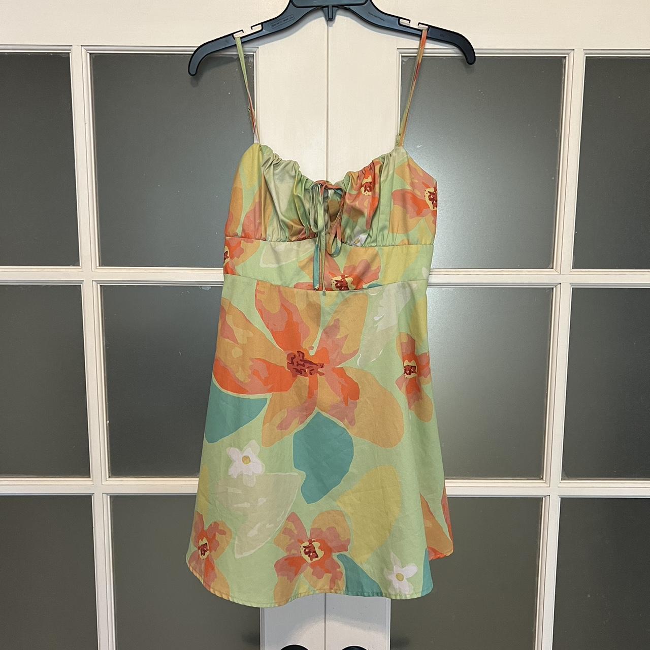 Double Crazy Floral Dress • Slightly worn • Vintage... - Depop
