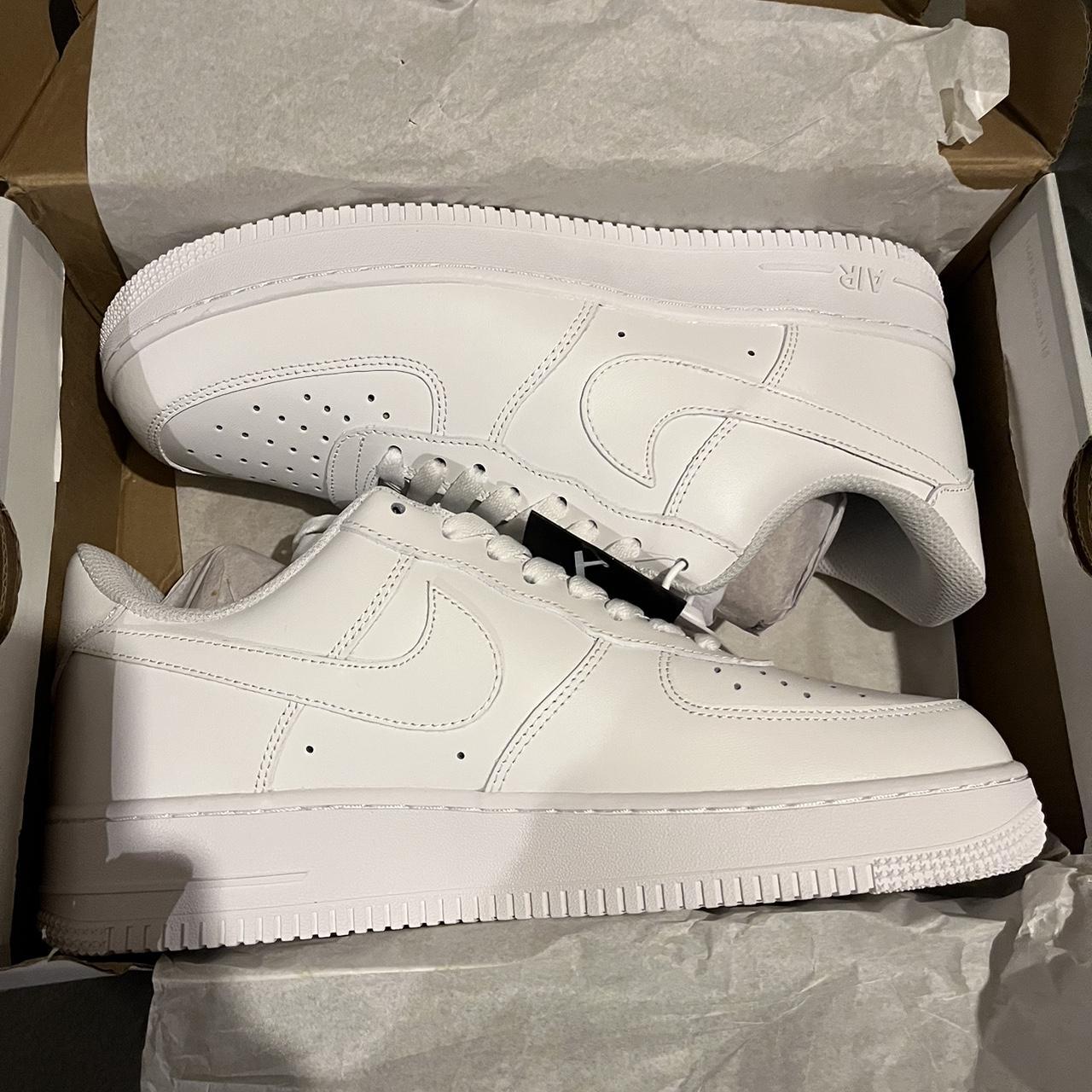 White AF1 Lows , Nike size 11.5, 12 - Depop