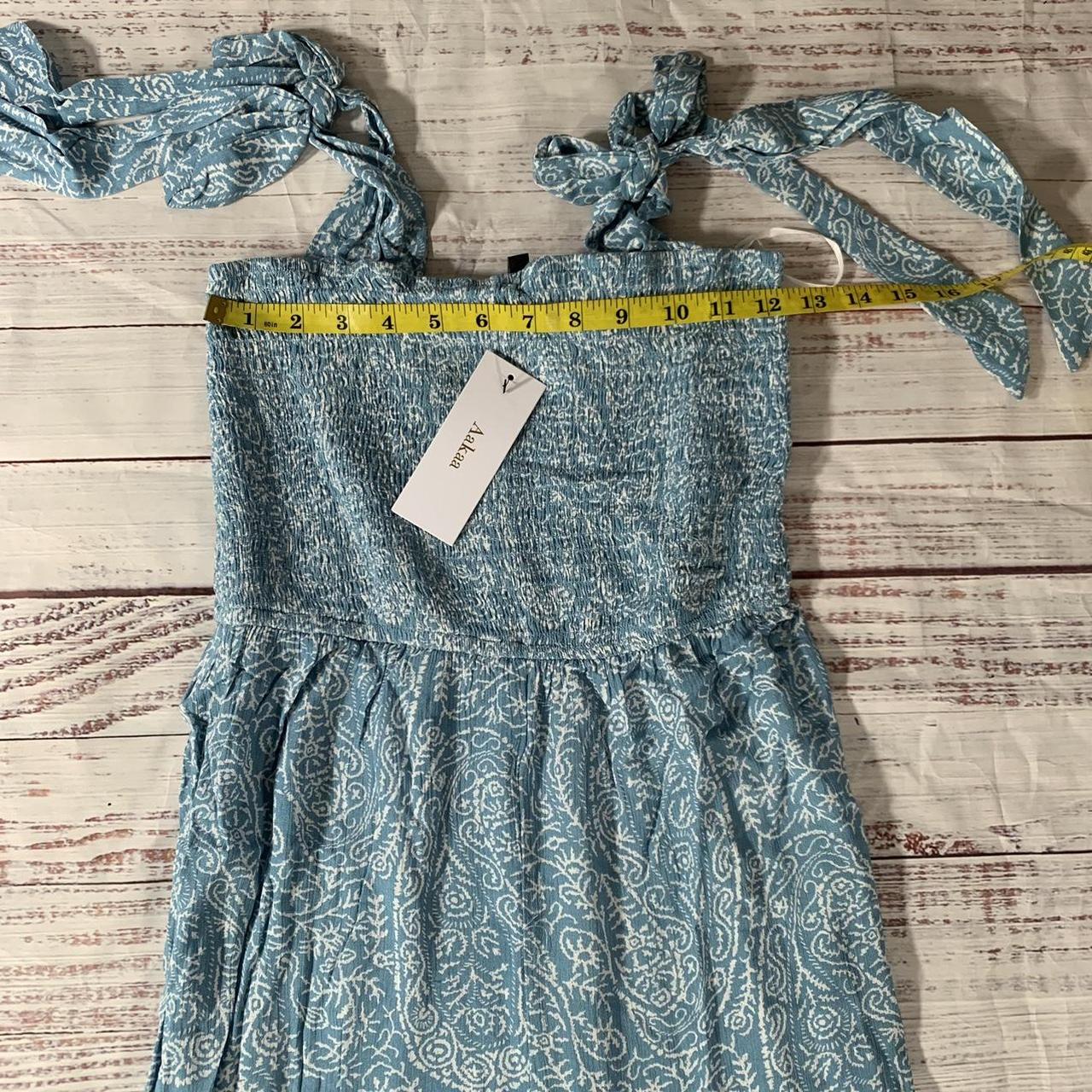 Light Blue Flared Jumpsuit Small by Depop - Main Image