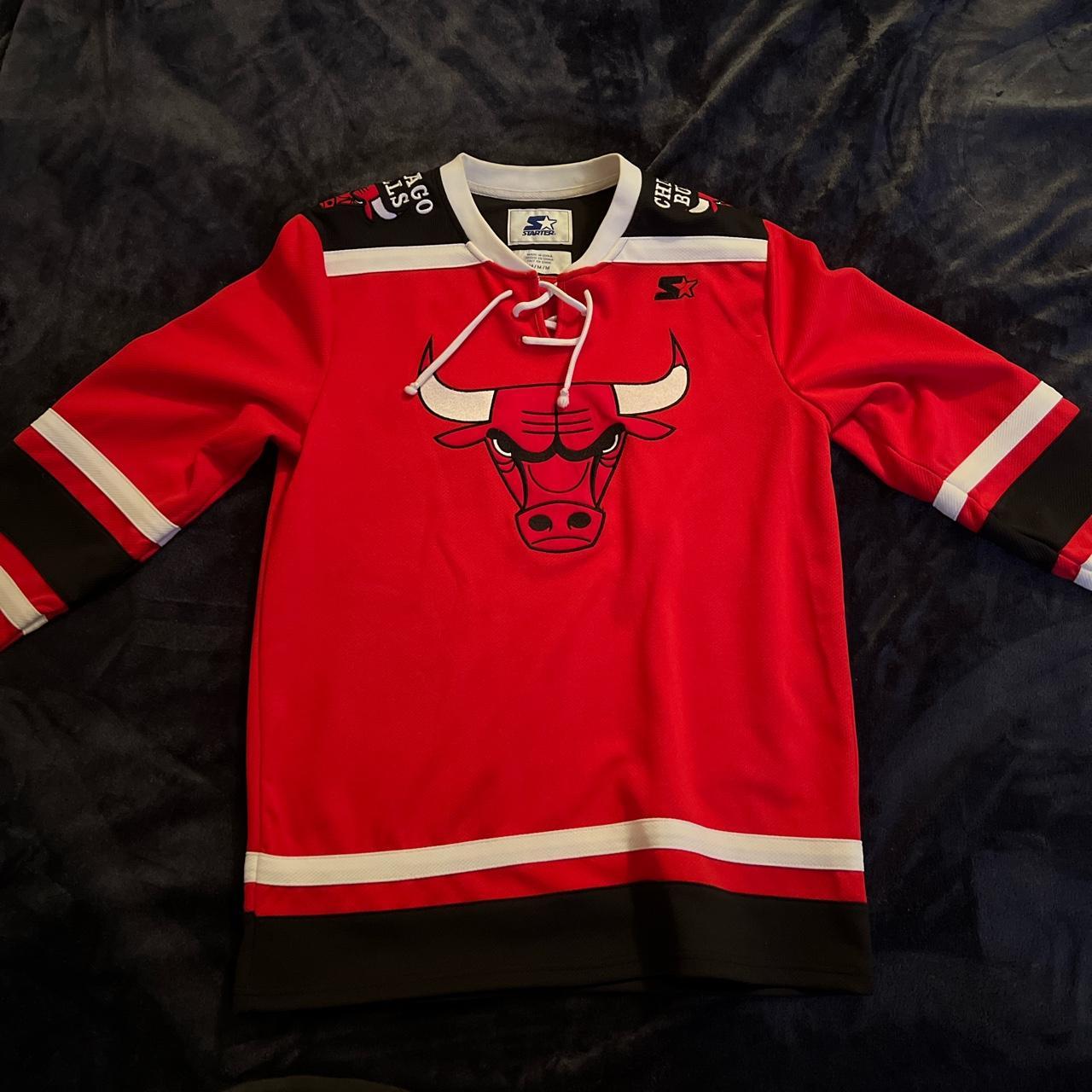 Starter Chicago Bulls Hockey Jersey Depop