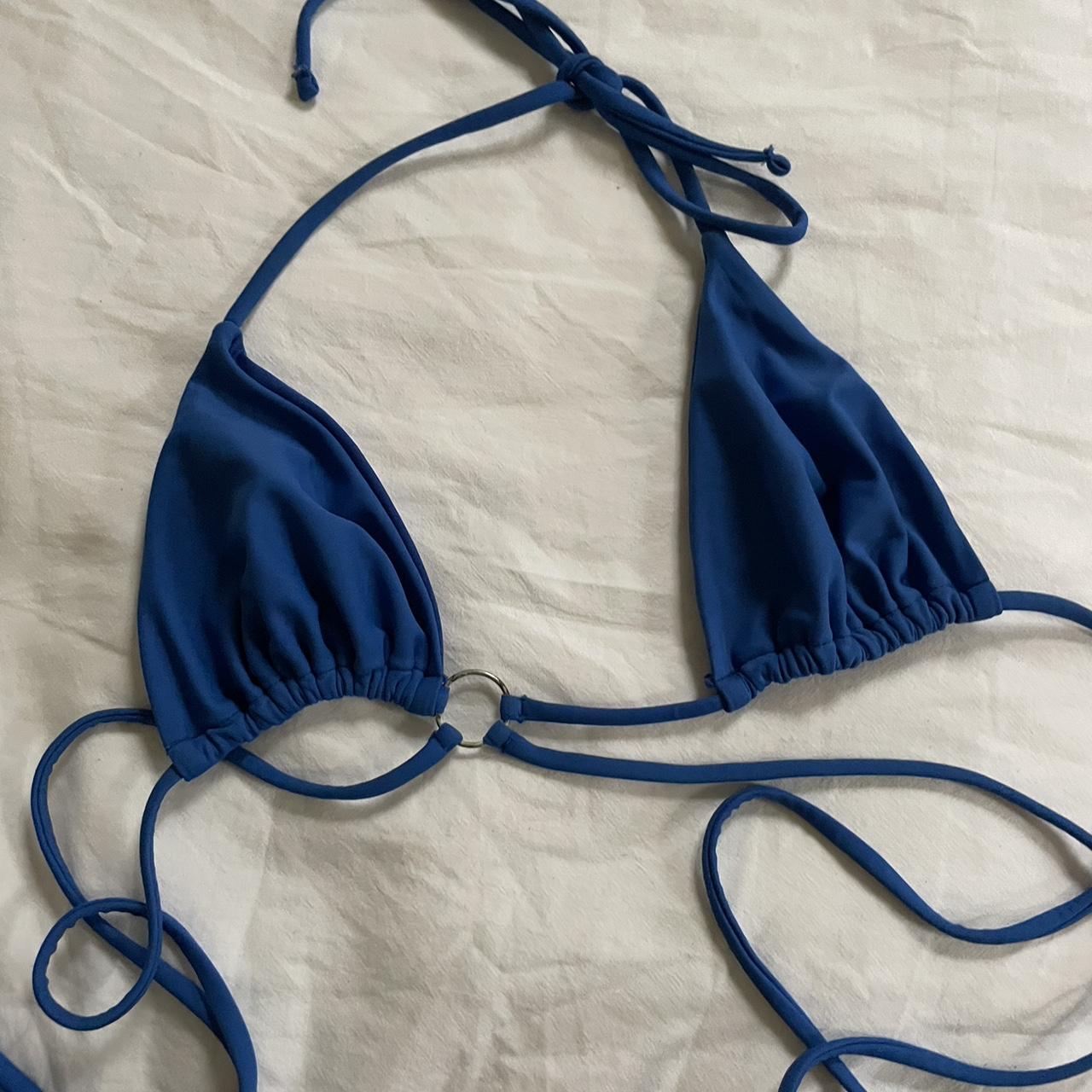 Really cute glassons blue bikini top - Depop