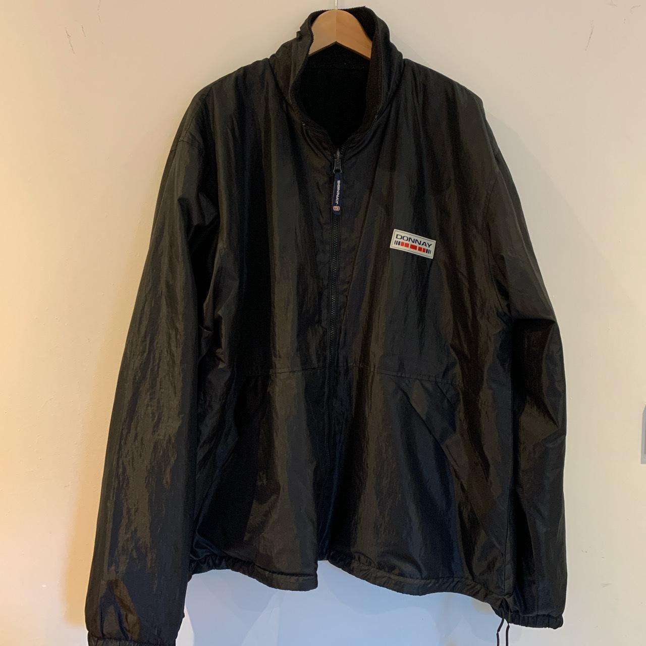 Reversible Black Sports Jacket / Coat Donnay... - Depop