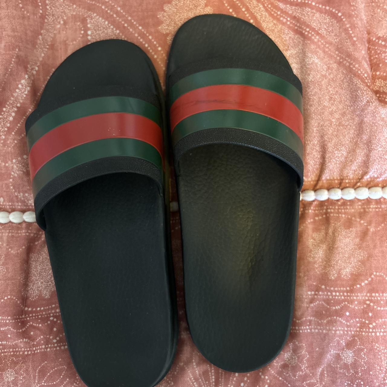 GUCCI slides with tiger graphic 2017 collection - Depop