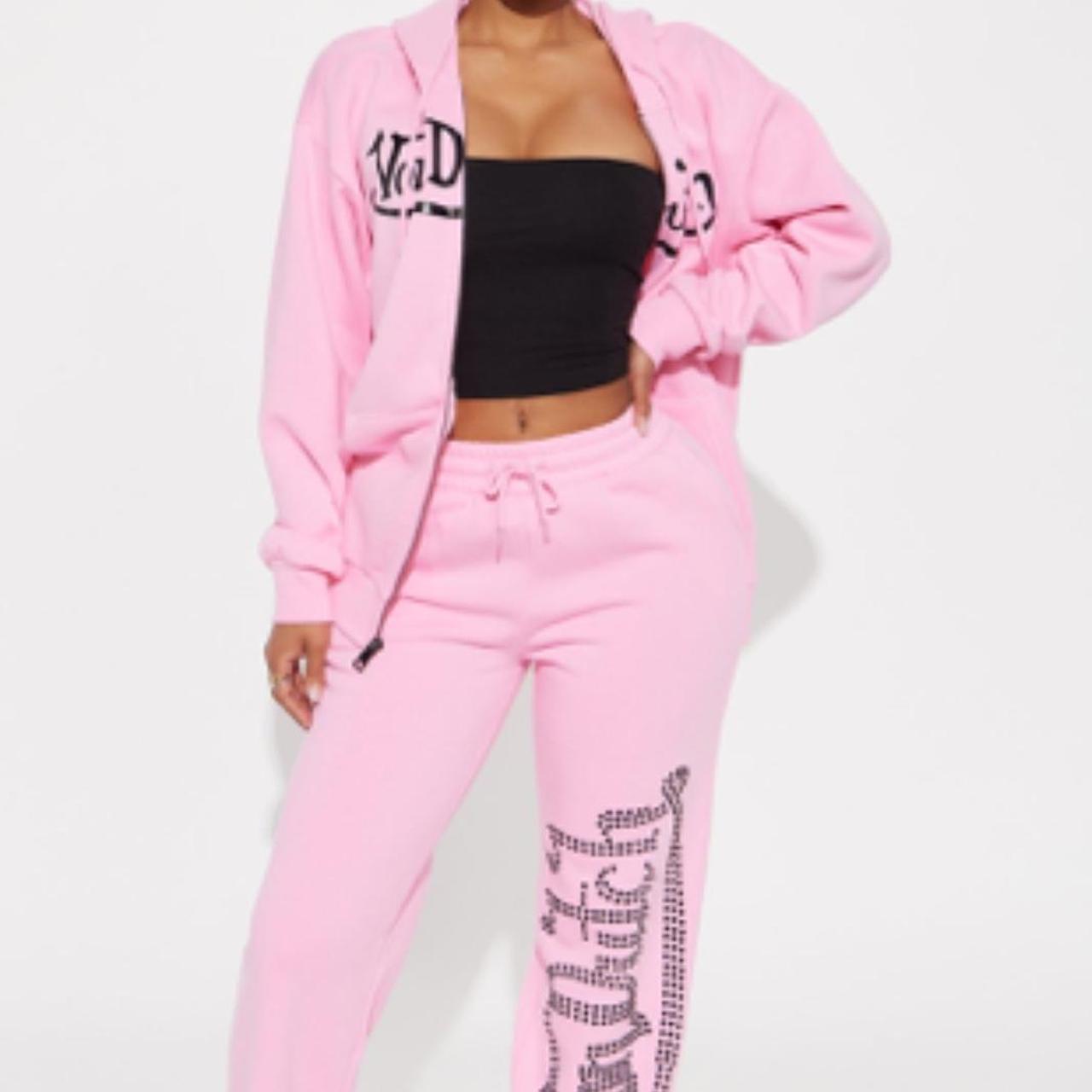 VON DUTCH x FASHION NOVA y2k baby pink sweat Depop