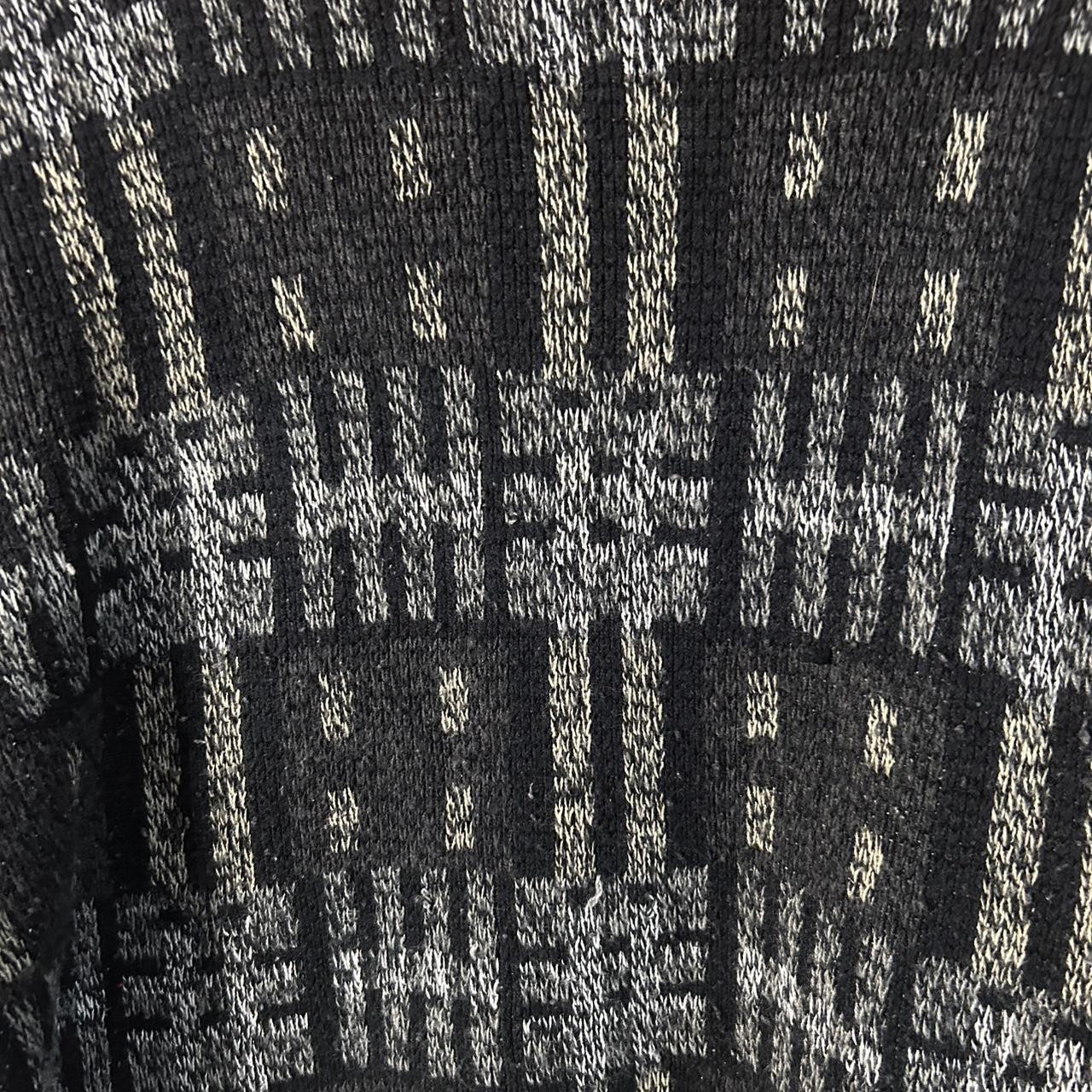 Vintage Men's Sweater - Black/Grey - L – Vintage … - image 2