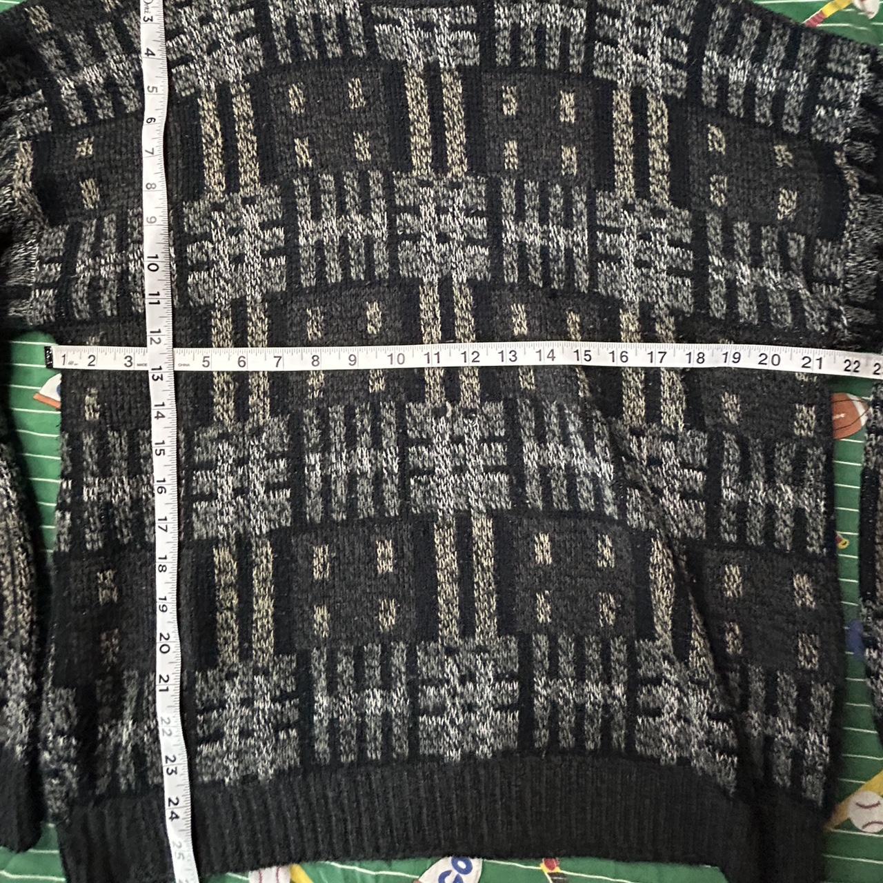 Vintage Men's Sweater - Black/Grey - L – Vintage … - image 5