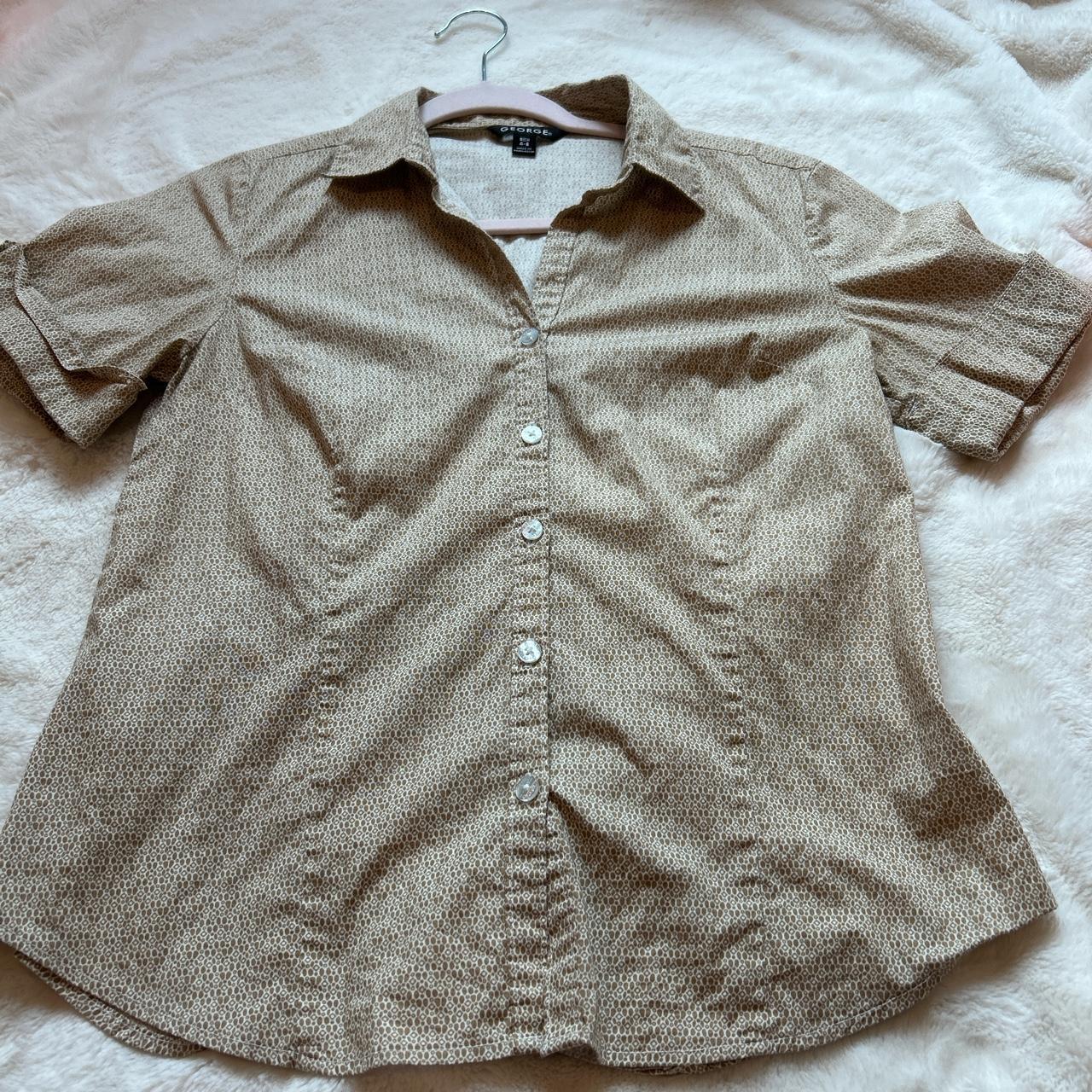 GEORGE Button up 🙈🙈 Size S 4-6 #buttonup #george... - Depop