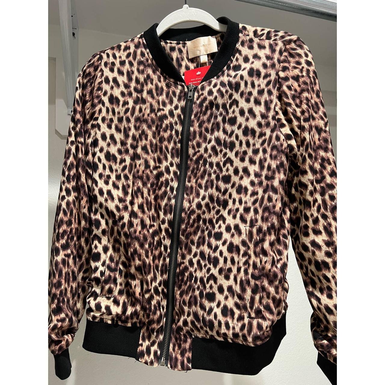 Skies are blue leopard on sale jacket